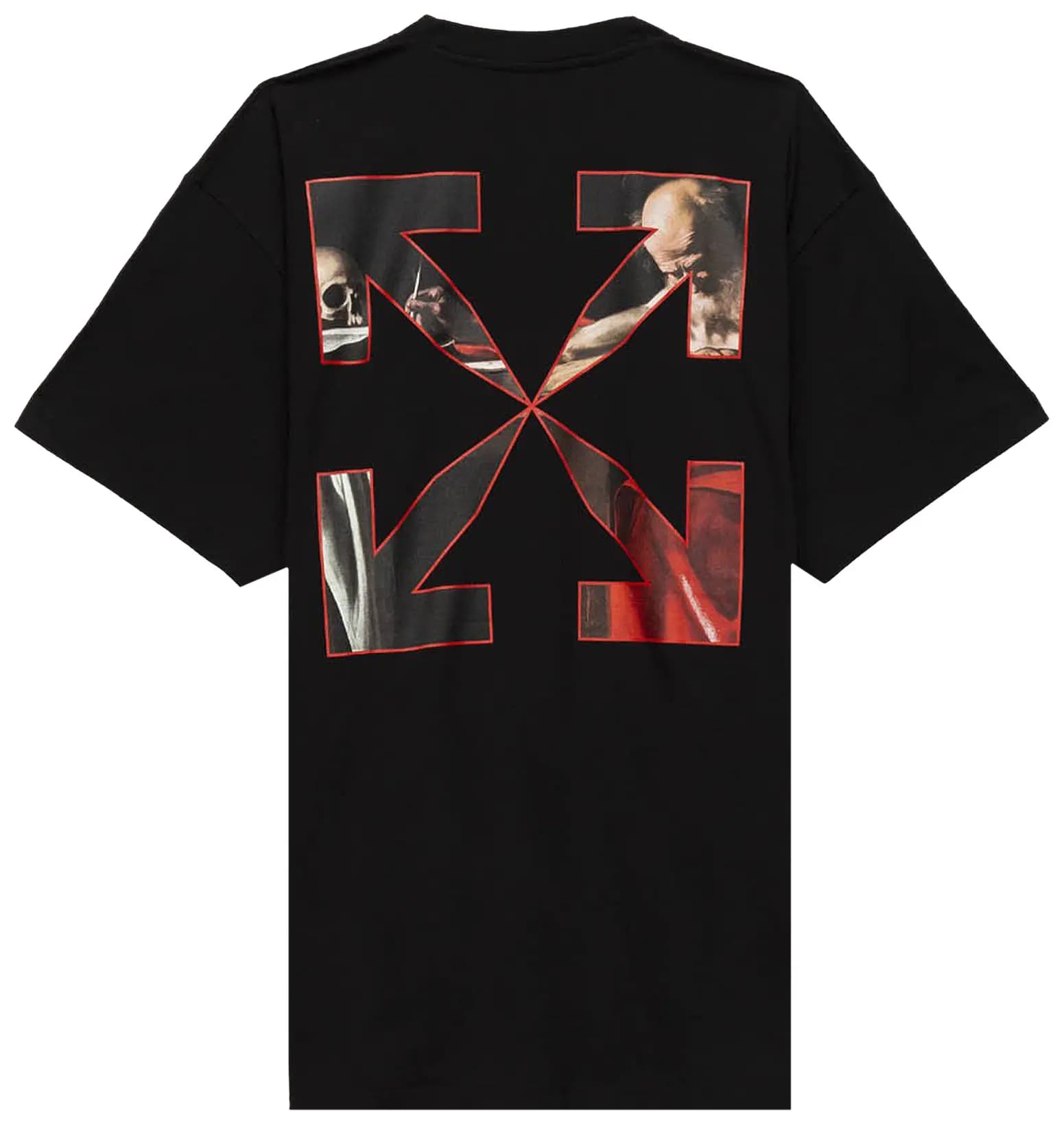 Off-White Caravaggio Short-Sleeve Over Tee 'Black/Red' 2