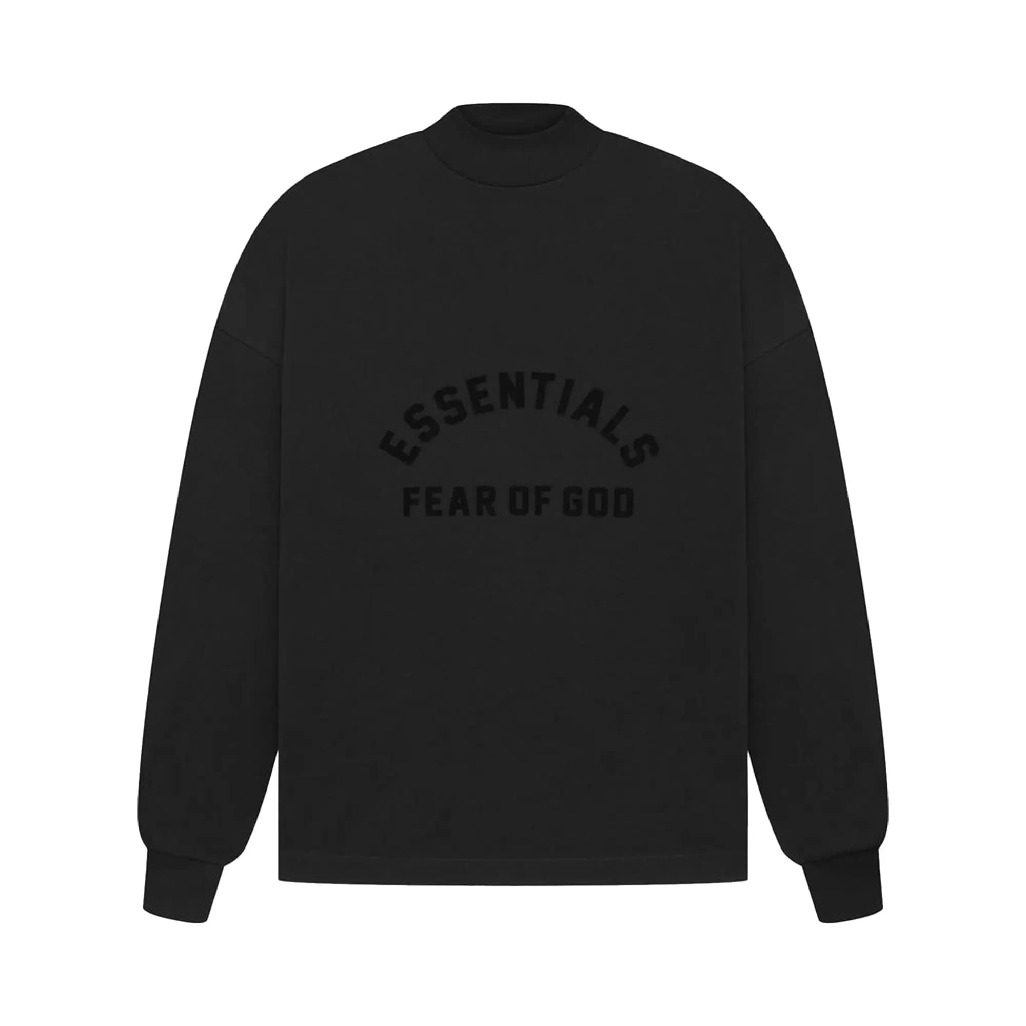 Fear of God Essentials Long Sleeve Tee 'Jet Black' by Fear Of God Essentials