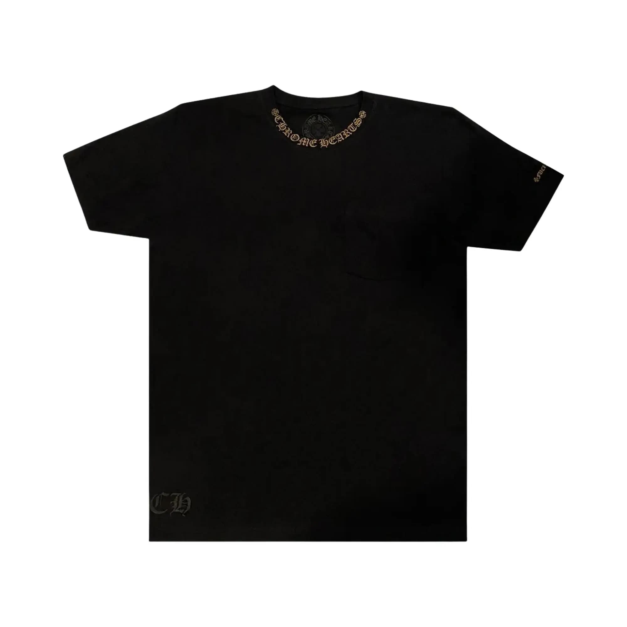 Chrome Hearts Script Pocket Tee 'Black/Army Green' by Chrome Hearts