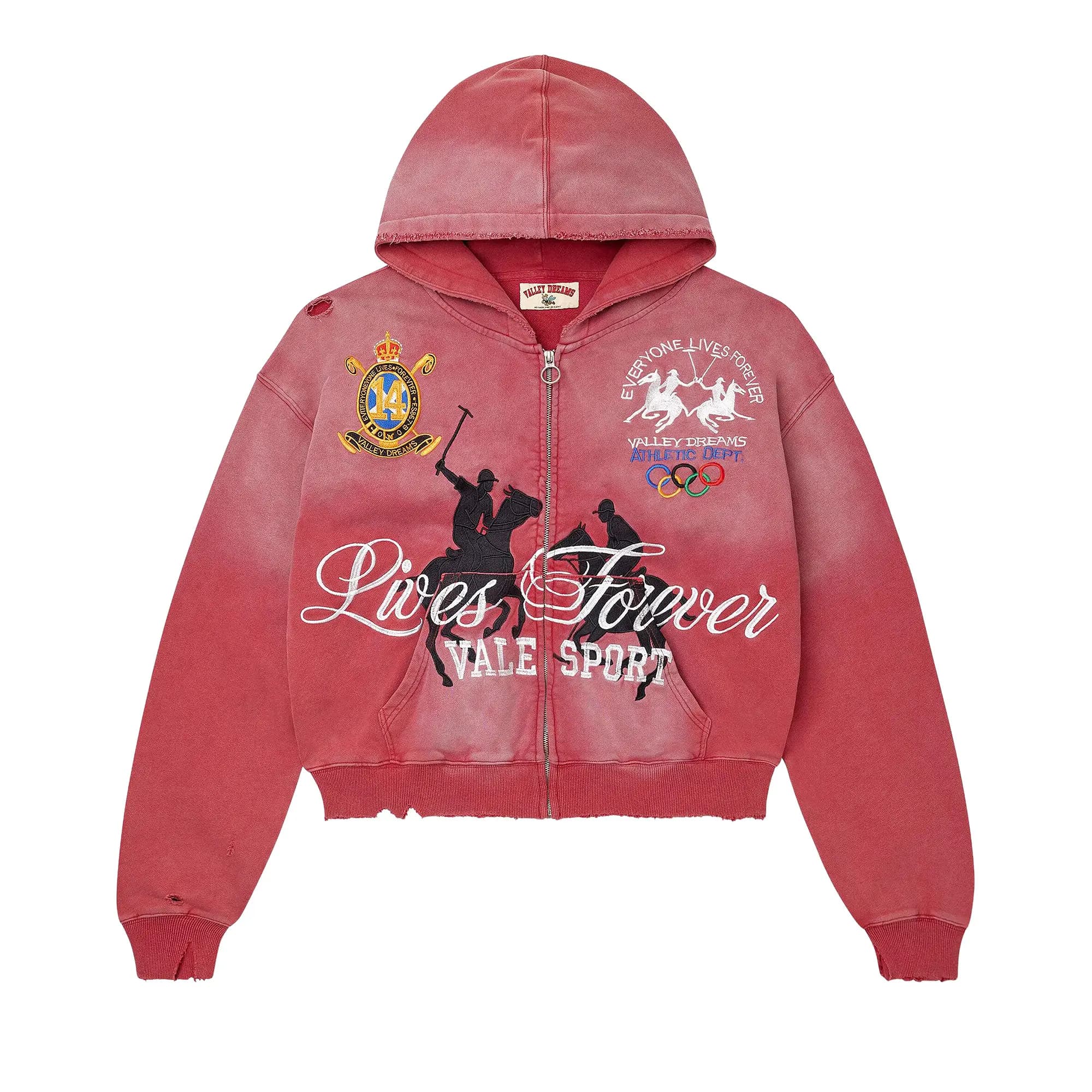 Vale Forever Rockefeller Zip Up 'Red' by Vale Forever