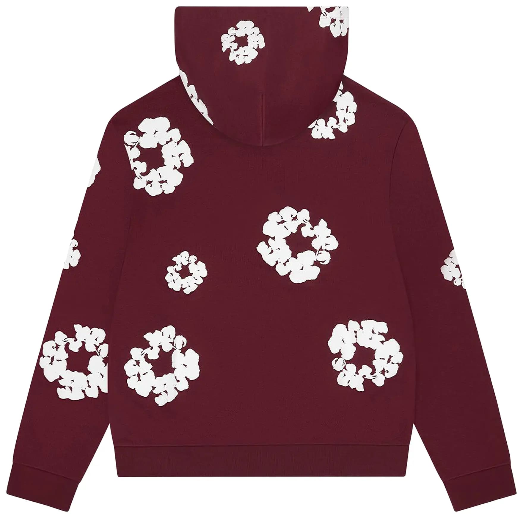 Denim Tears Cotton Wreath Hoodie 'Burgundy' 2