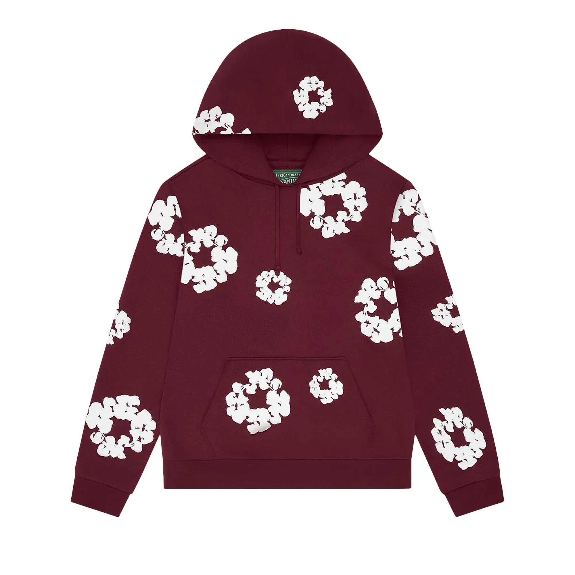 Denim Tears Cotton Wreath Hoodie 'Burgundy' by Denim Tears