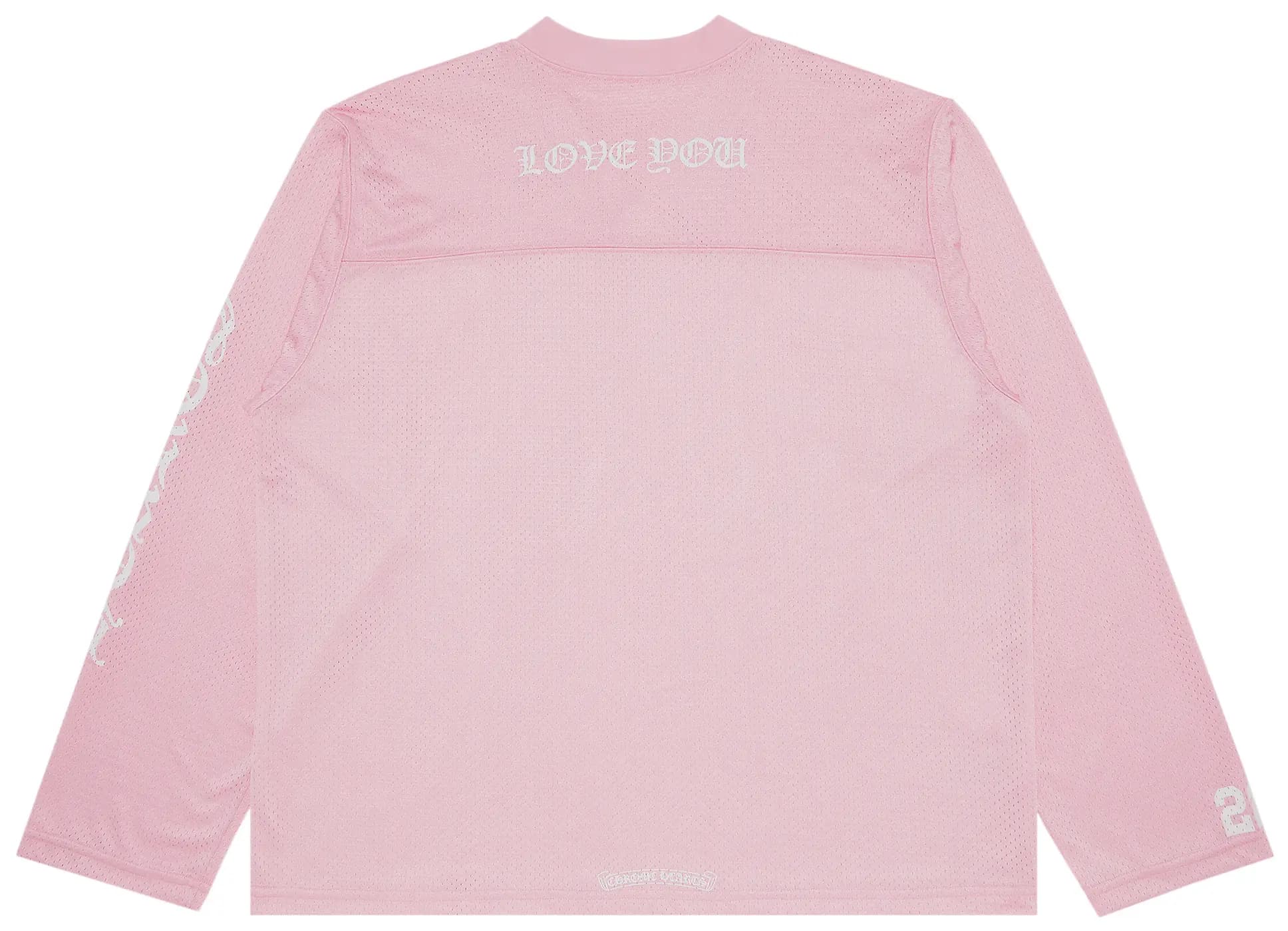Chrome Hearts Love You Mesh Warm Up Jersey 'Pink' 2