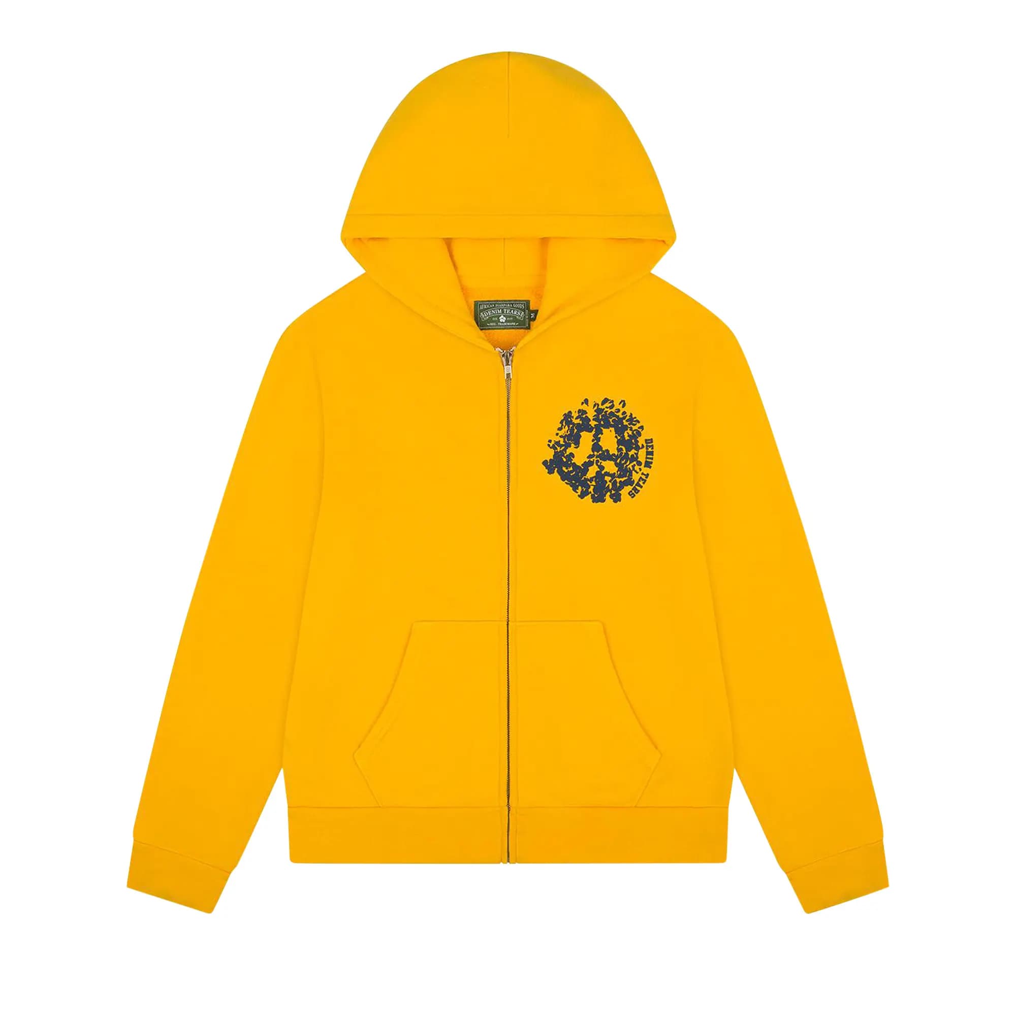 Denim Tears Denim University Zip Hoodie 'Yellow' by Denim Tears