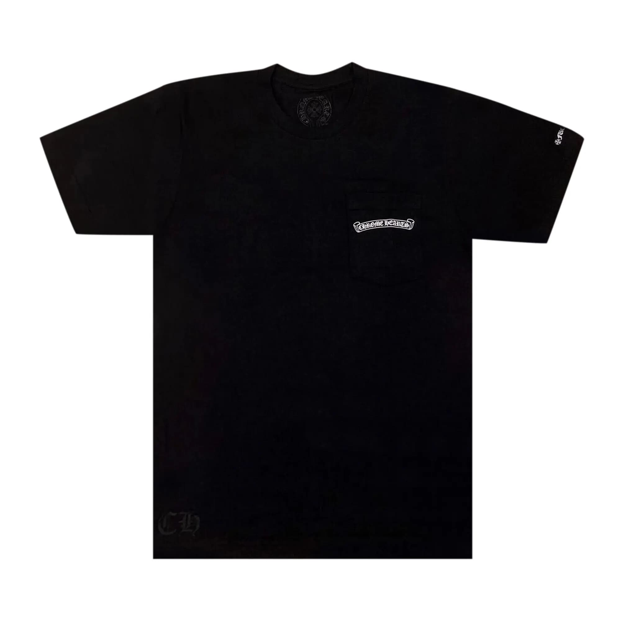 Chrome Hearts Scroll Logo T-Shirt 'Black' by Chrome Hearts