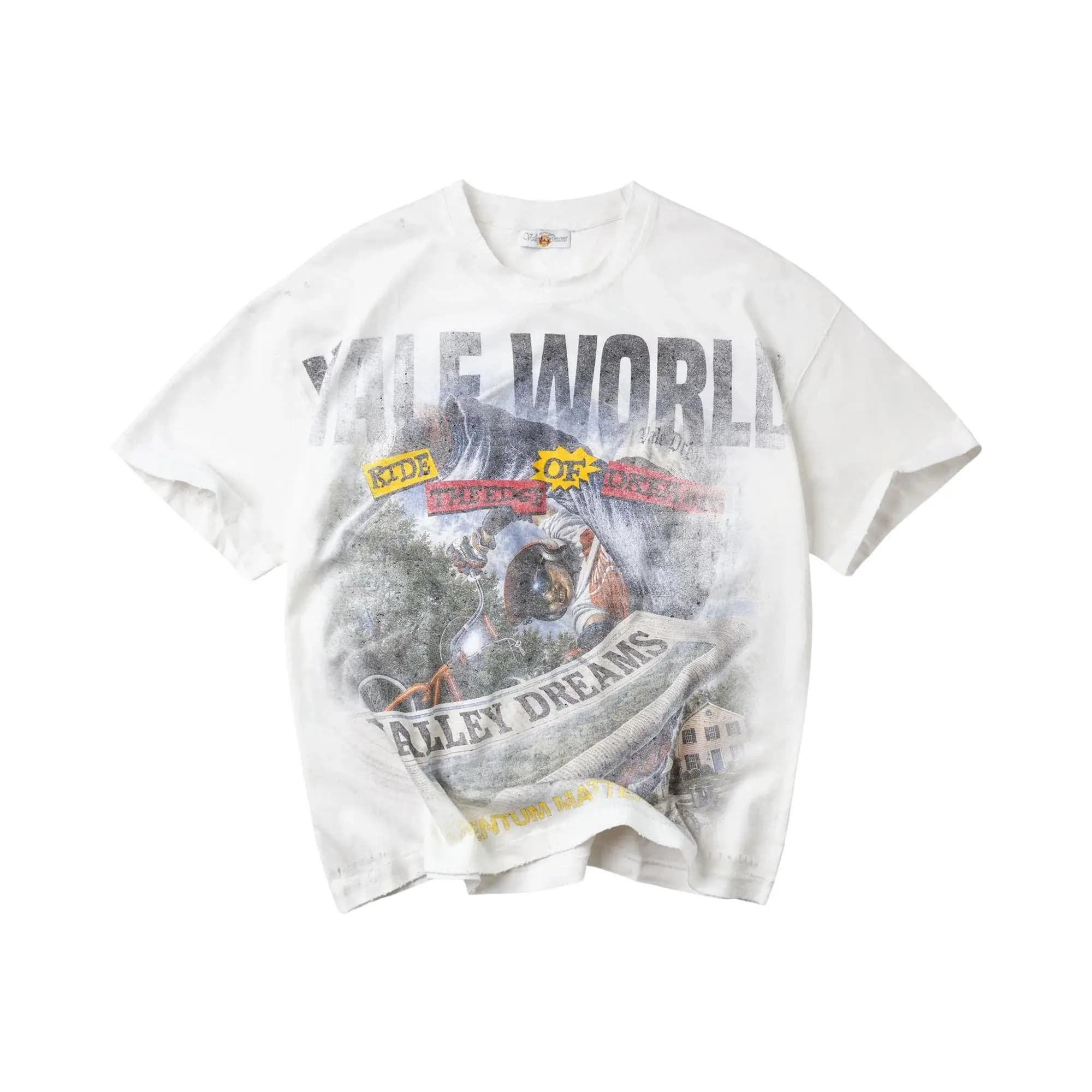 Vale Forever Newspaper Tee 'White' by Vale Forever