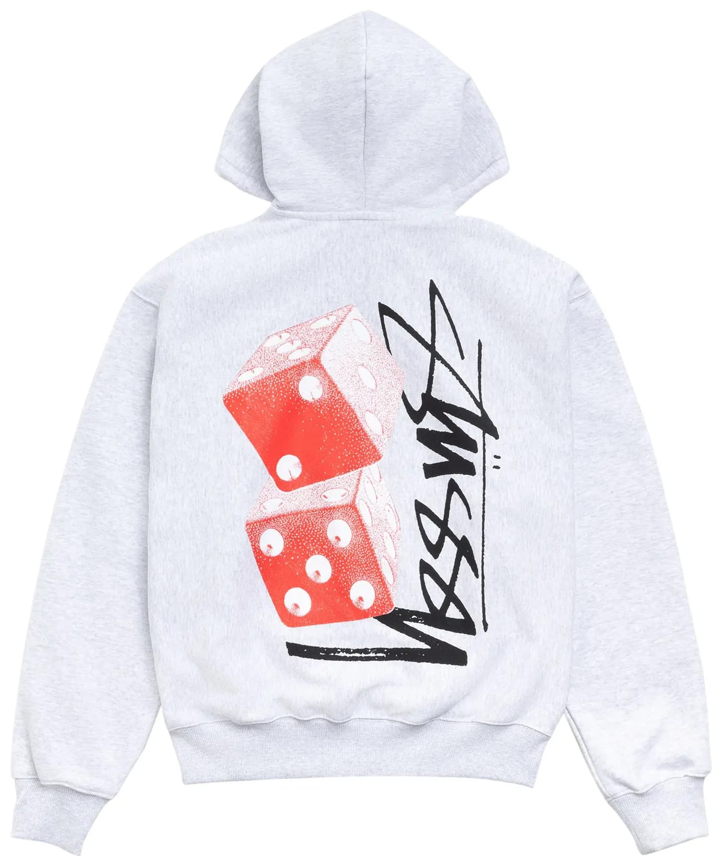 Stussy Tall Dice Zip Hoodie 'Ash Heather' 2