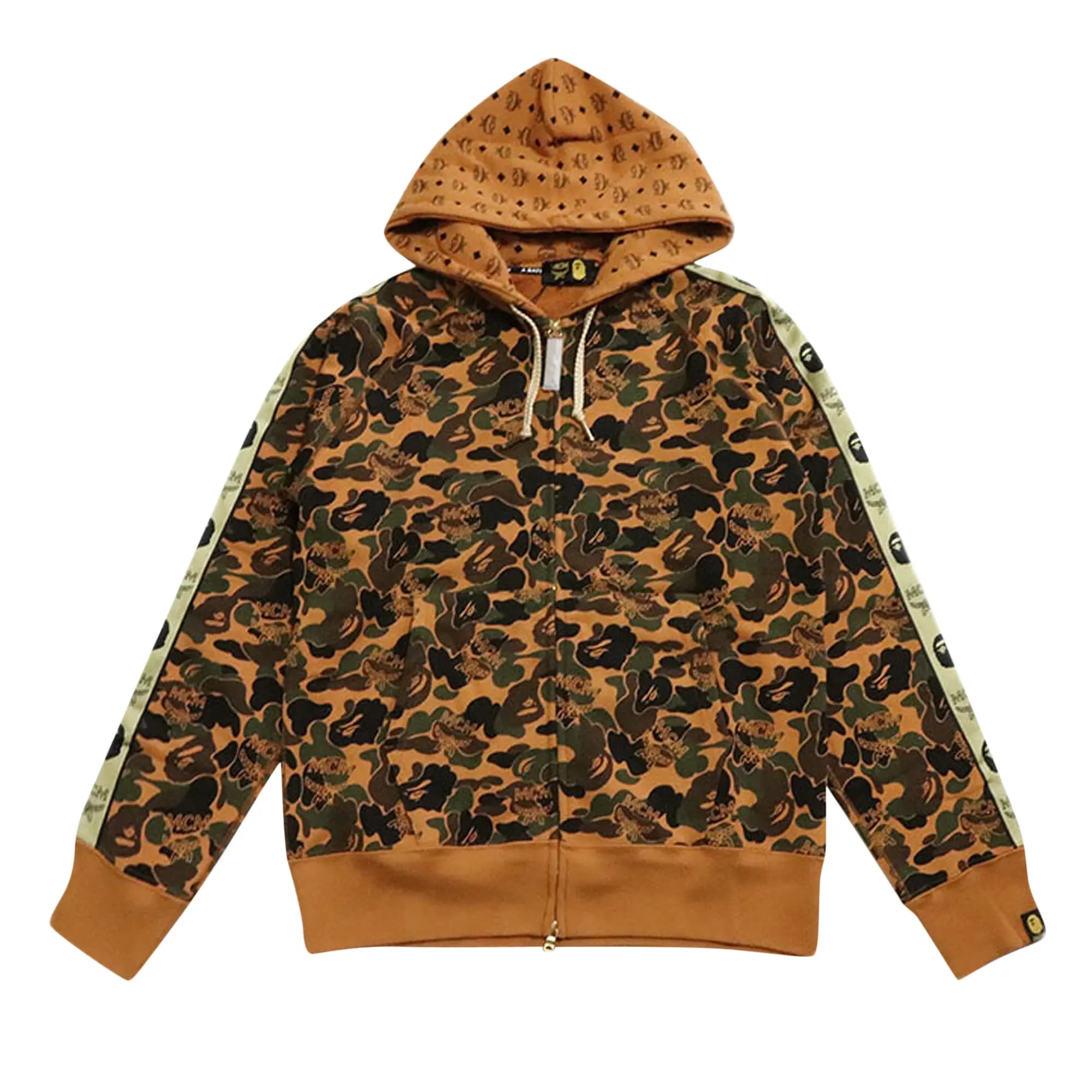 BAPE x MCM Camo Zip Hoodie 'Brown' by BAPE