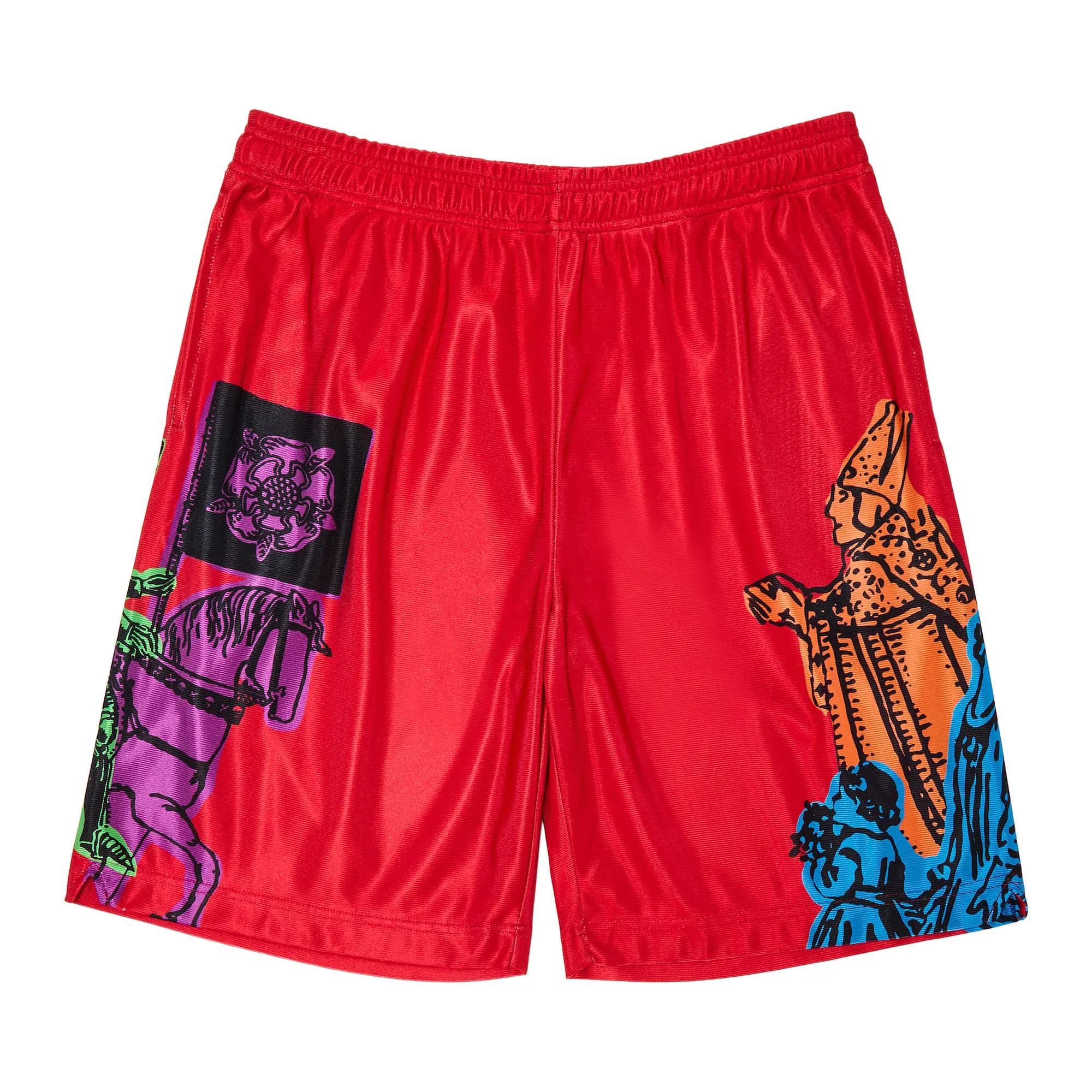 GOAT Death Tarot Shorts Red by GOAT