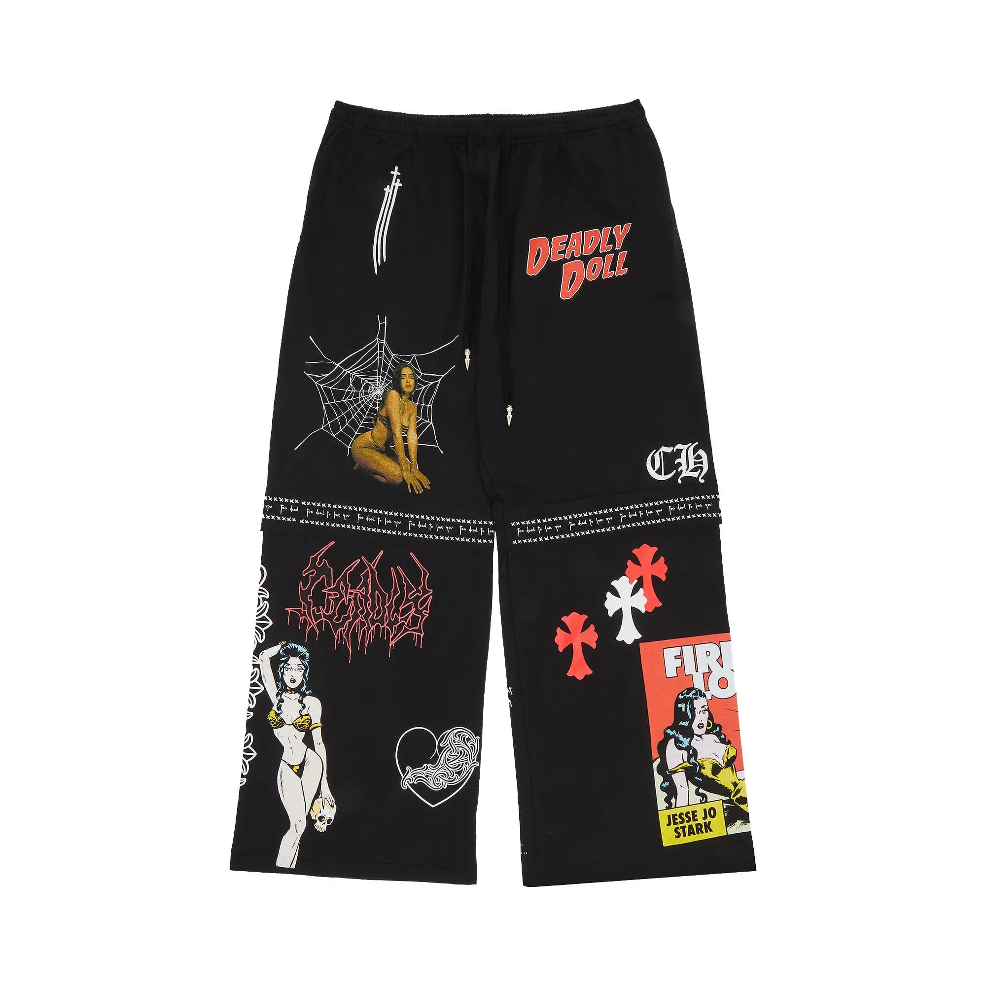 Chrome Hearts x Deadly Doll Sweatpants 'Black' by Chrome Hearts