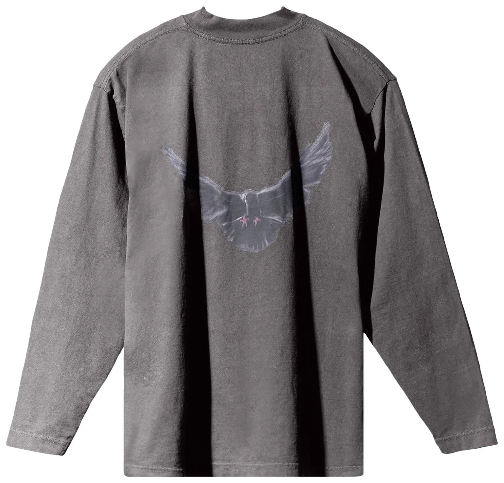 Yeezy Gap Engineered by Balenciaga Dove Long-Sleeve Tee 'Dark Grey' 2