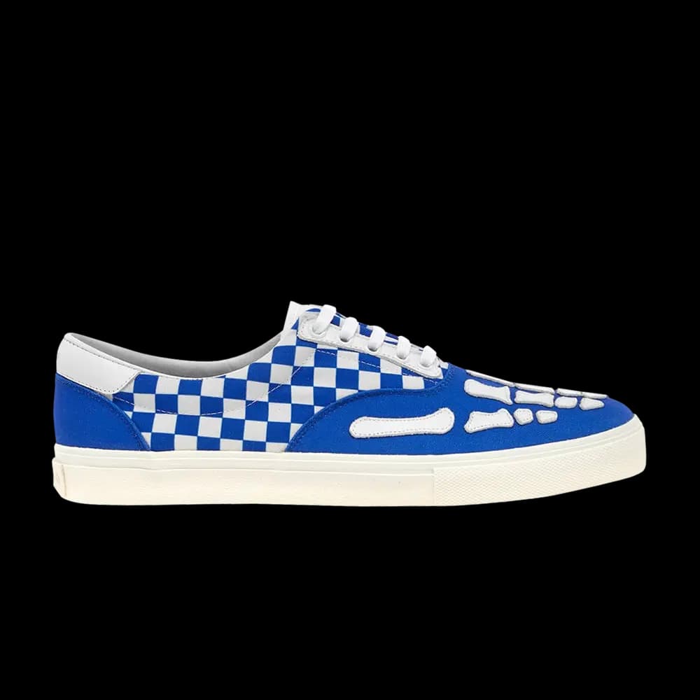 Amiri Lace-Up 'Skeleton Toe - Blue Checkered' by Amiri