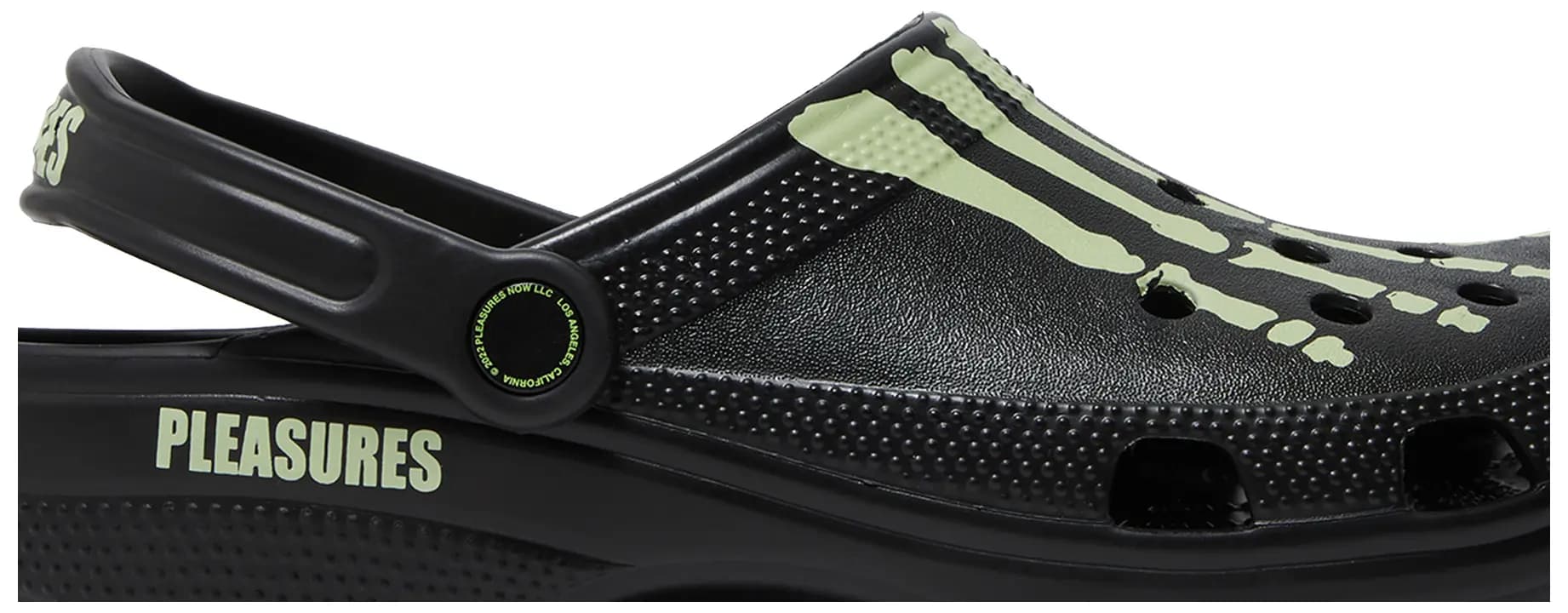 Pleasures x Crocs Classic Clog 'Skeleton - Glow in the Dark' 2