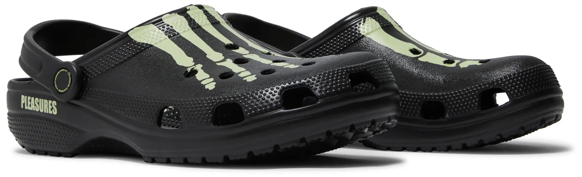 Pleasures x Crocs Classic Clog 'Skeleton - Glow in the Dark' 8