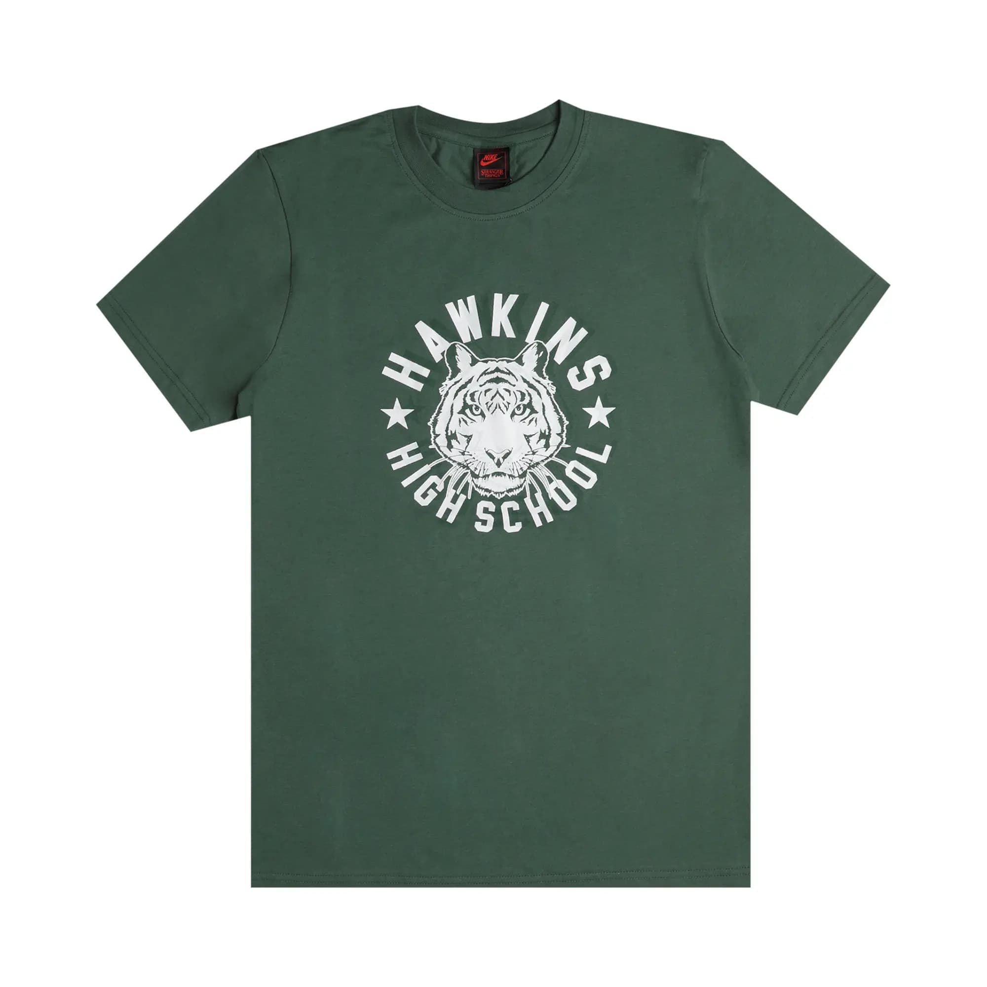 Nike x Stranger Things Hawkins High Tee 'Fir/Sail' by Nike