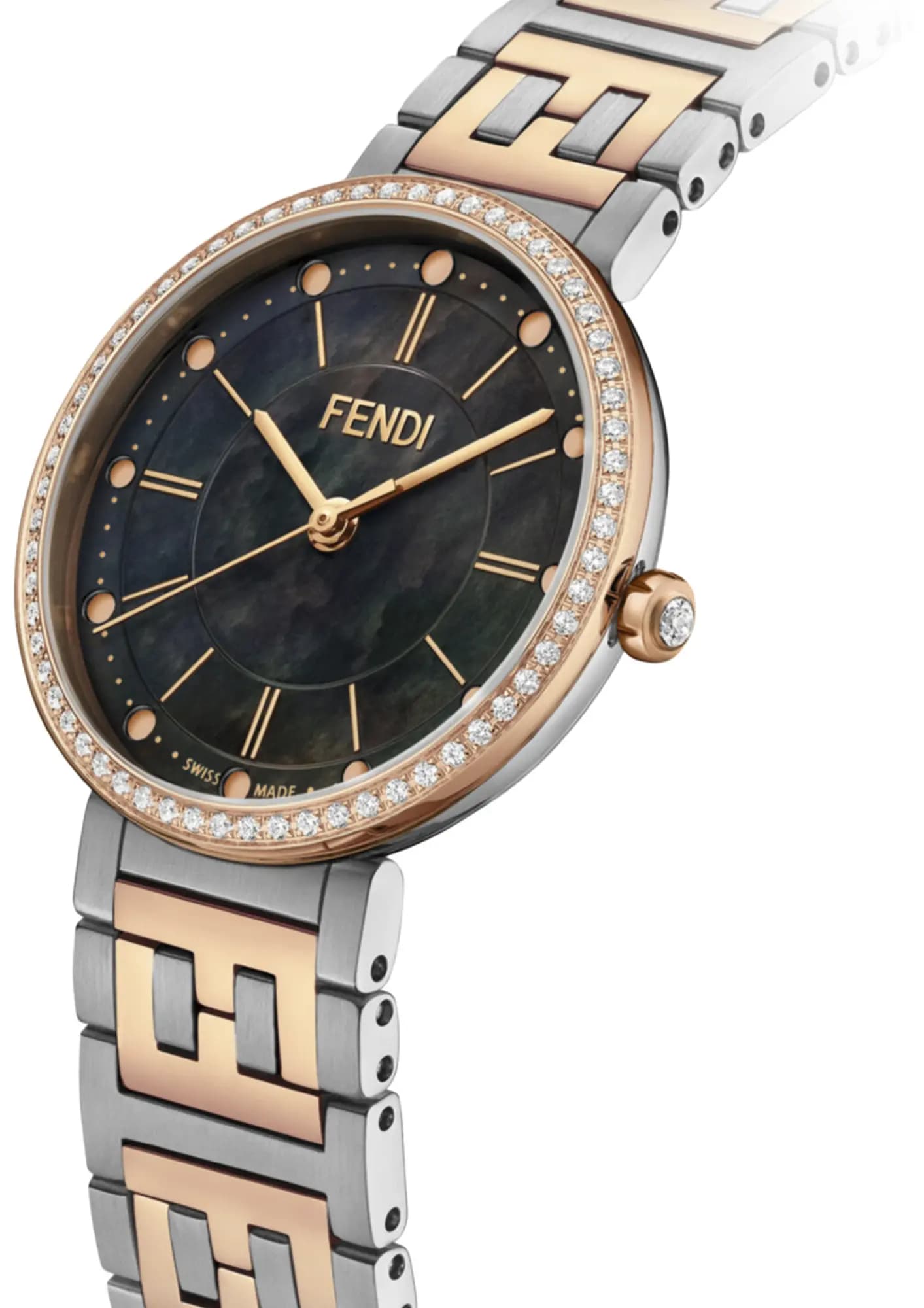 Fendi Forever Fendi Diamond Watch 'Two-Tone' by Fendi