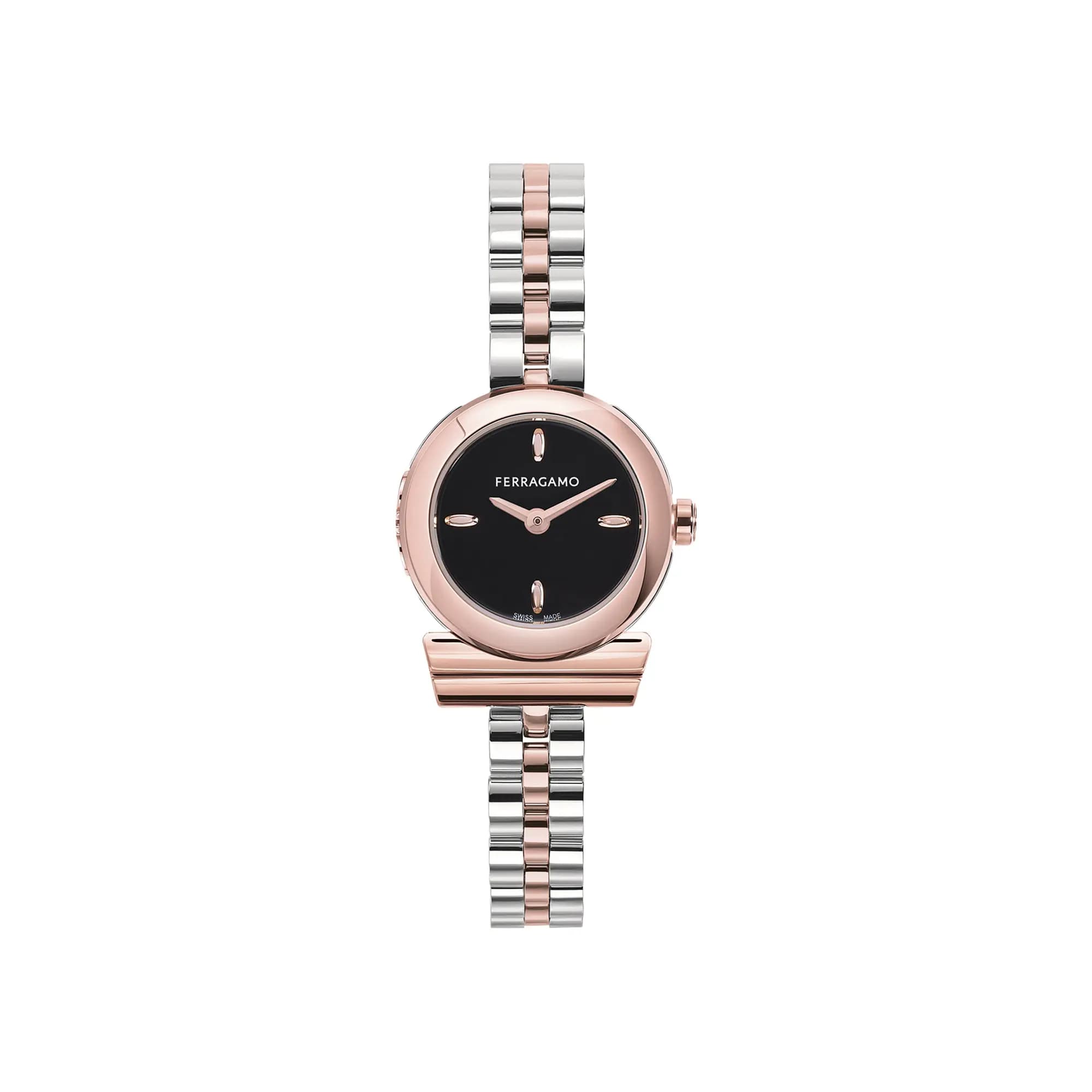 Ferragamo Gancino Bracelet Watch 'Two Tone' by Ferragamo