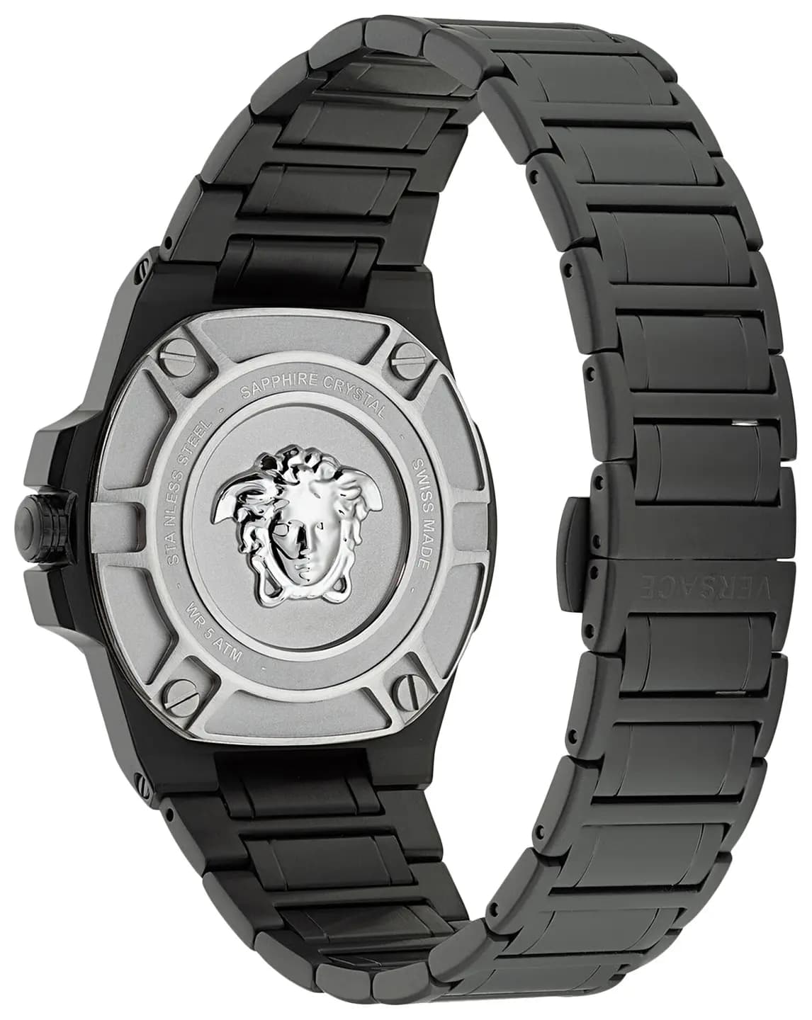 Versace Greca Reaction Bracelet Watch 'Black' 2