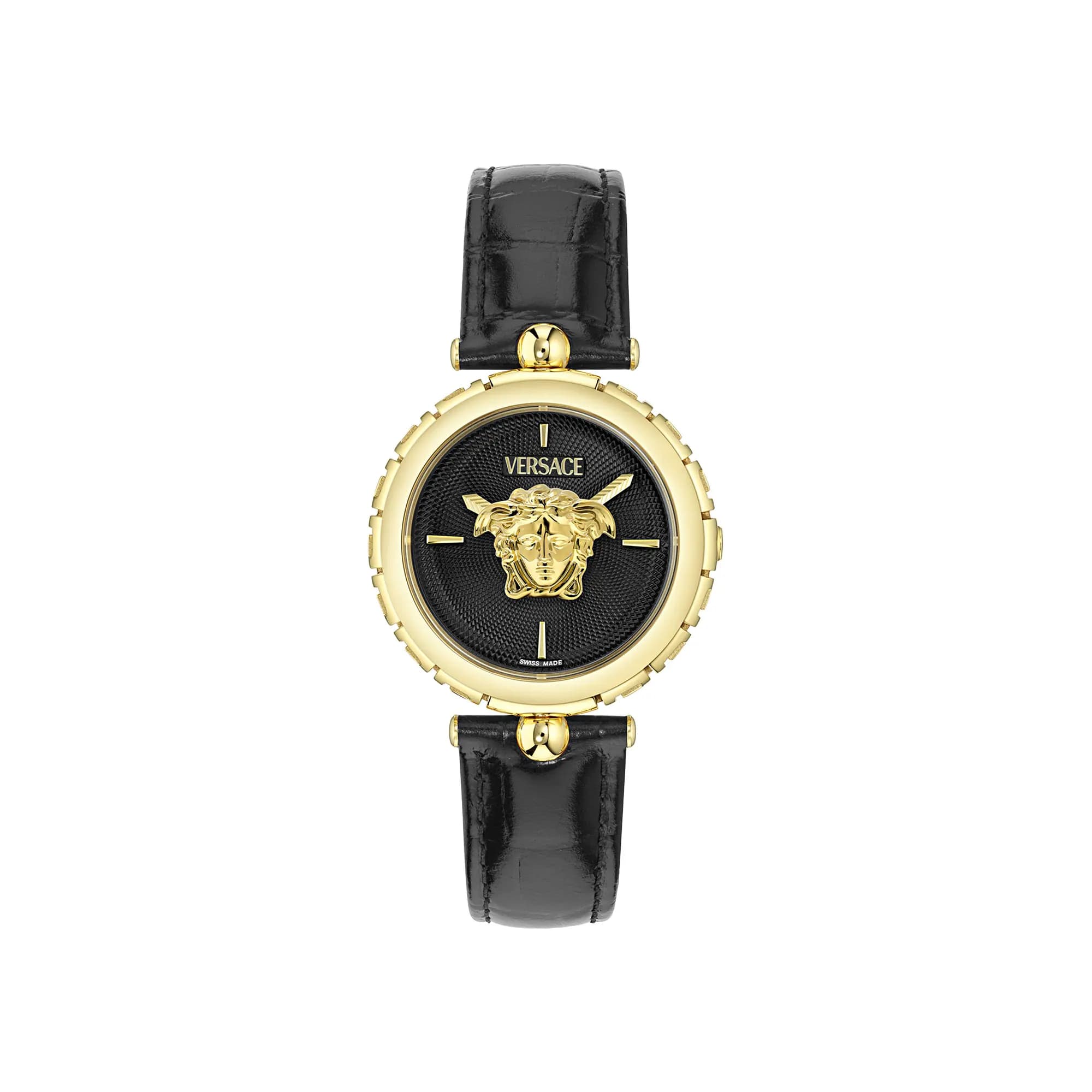 Versace Medusa Heritage Leather Watch 'Gold' by Versace