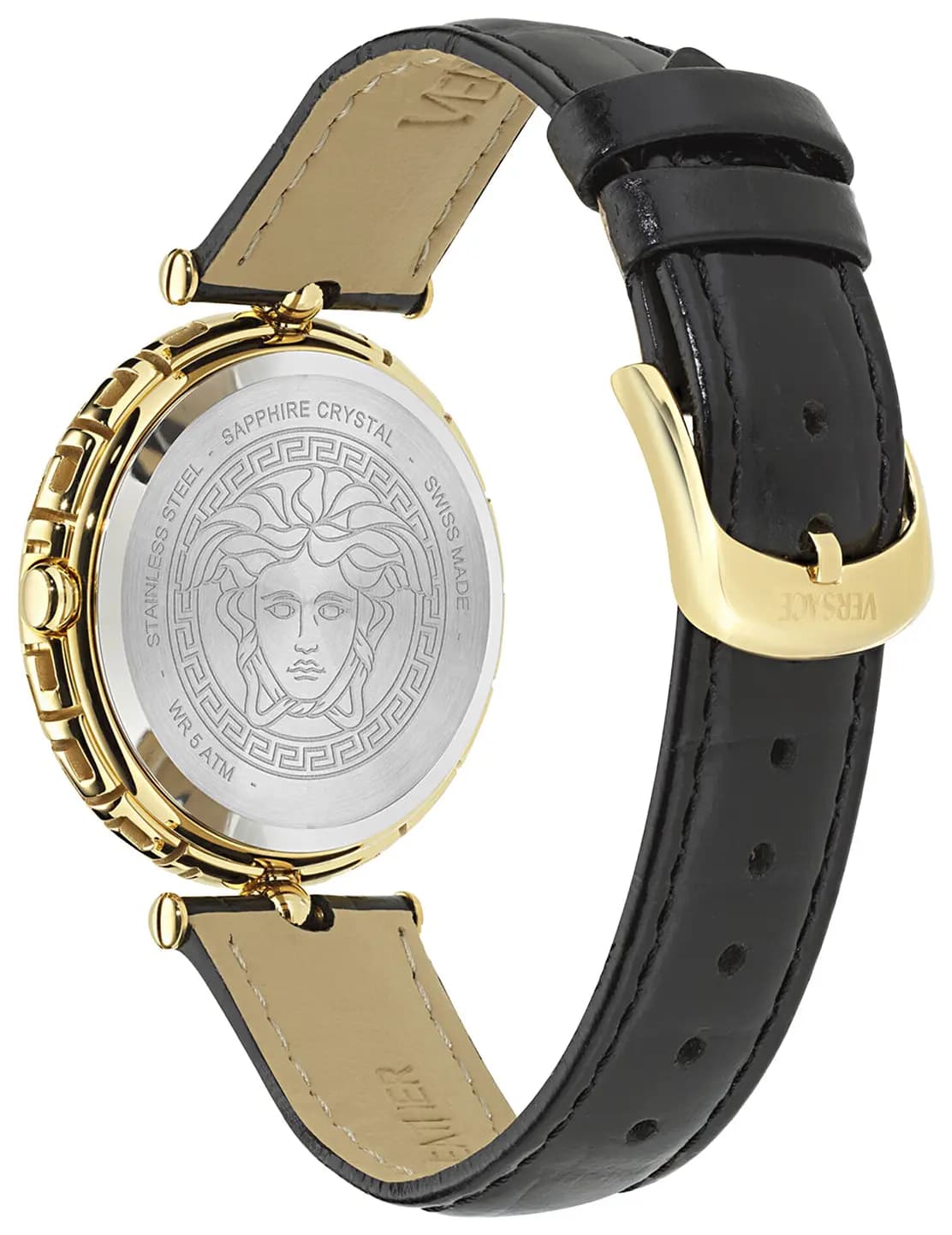 Versace Medusa Heritage Leather Watch 'Gold' 2