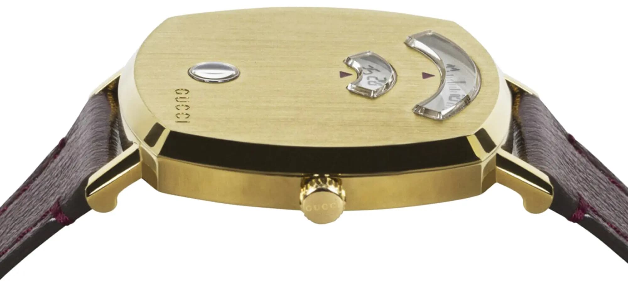 Gucci Grip Leather Watch 'Gold' 3