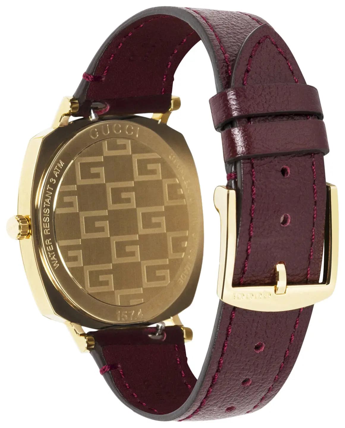 Gucci Grip Leather Watch 'Gold' 2