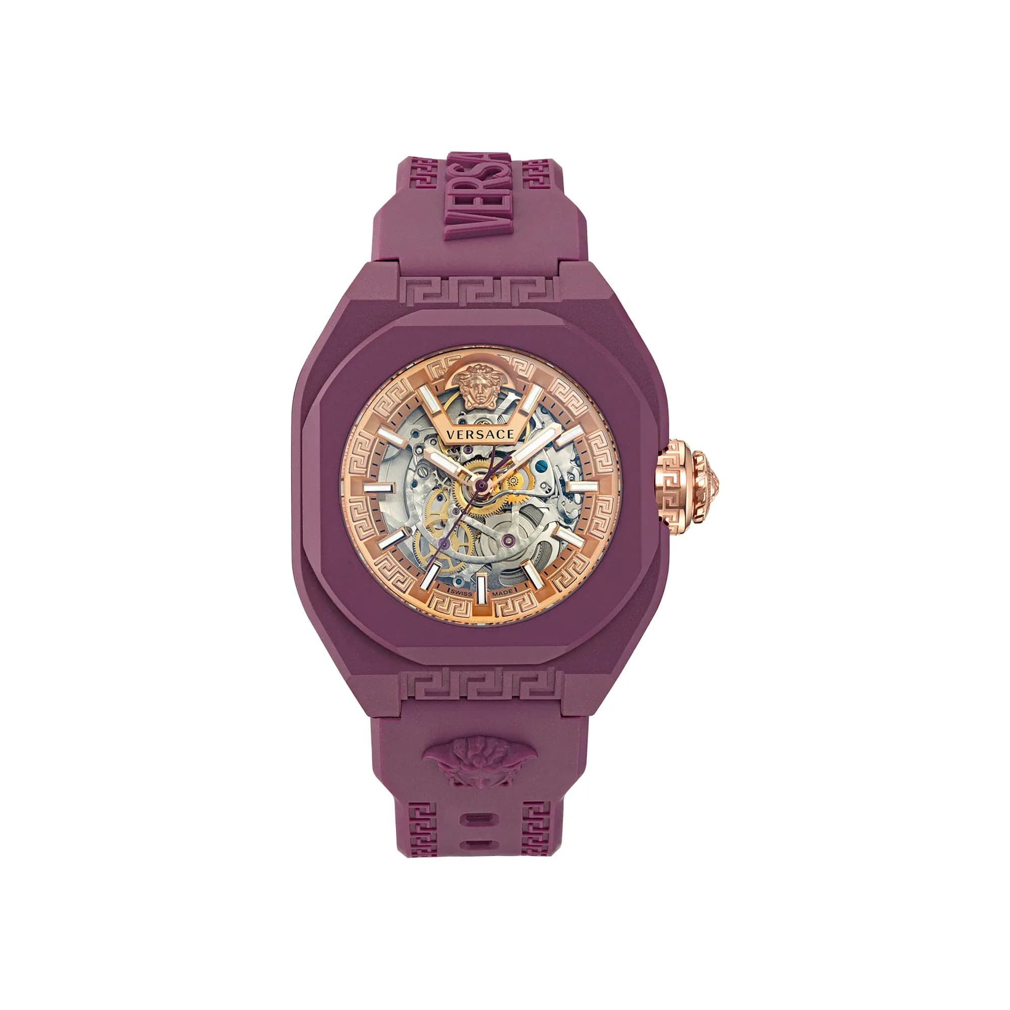 Versace V Legend Skeleton Automatic Watch 'Red' by Versace