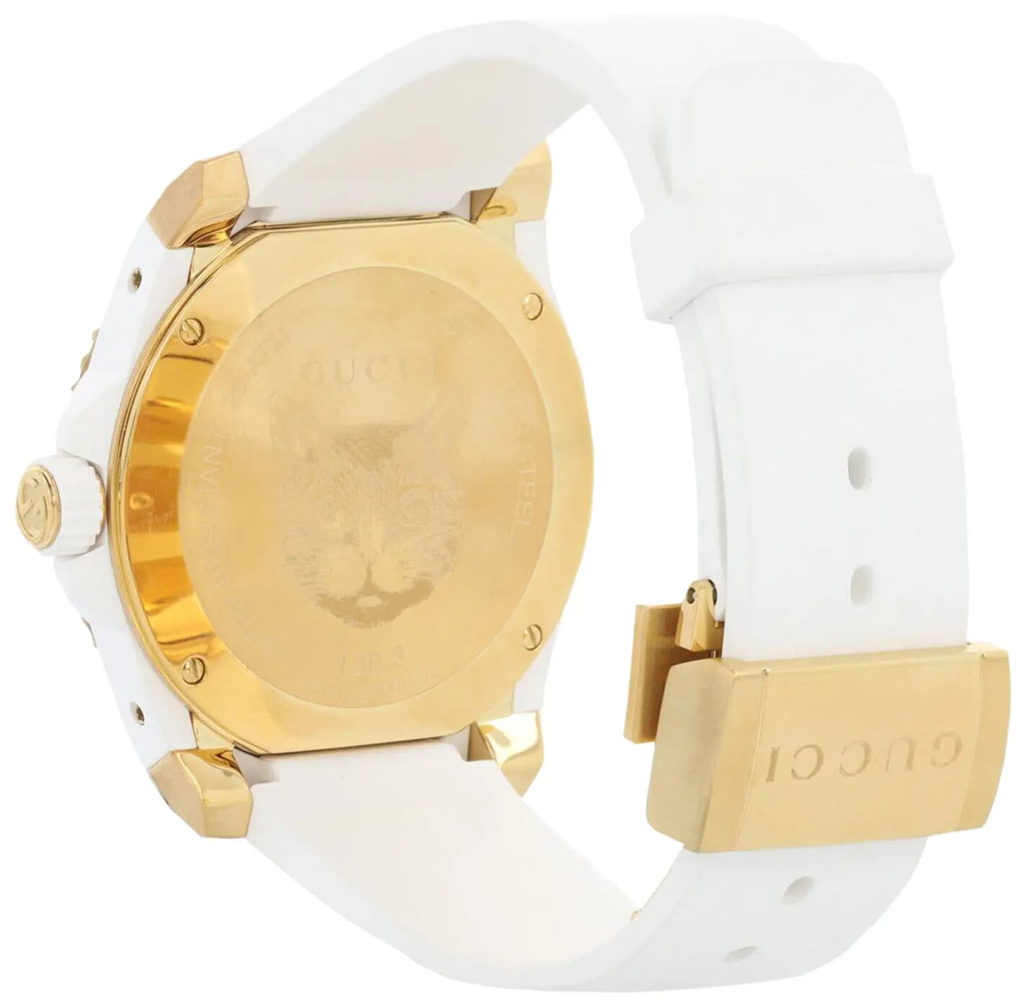 Gucci Dive Silicone Watch 'Gold' 2