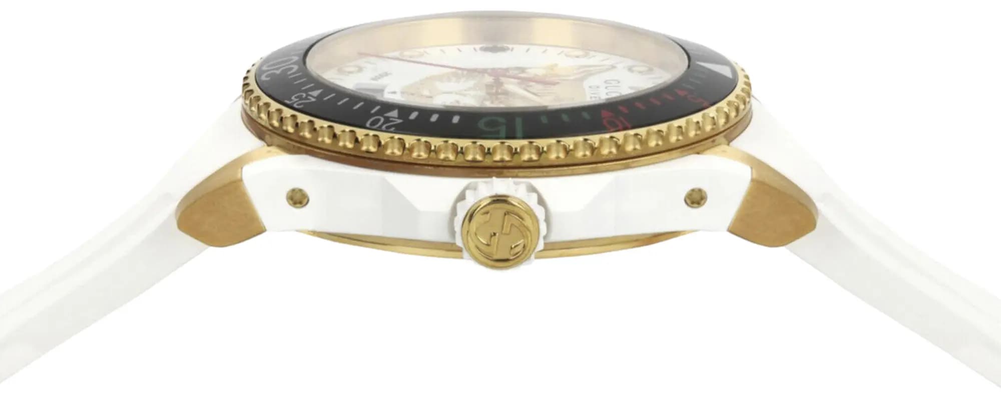 Gucci Dive Silicone Watch 'Gold' 3