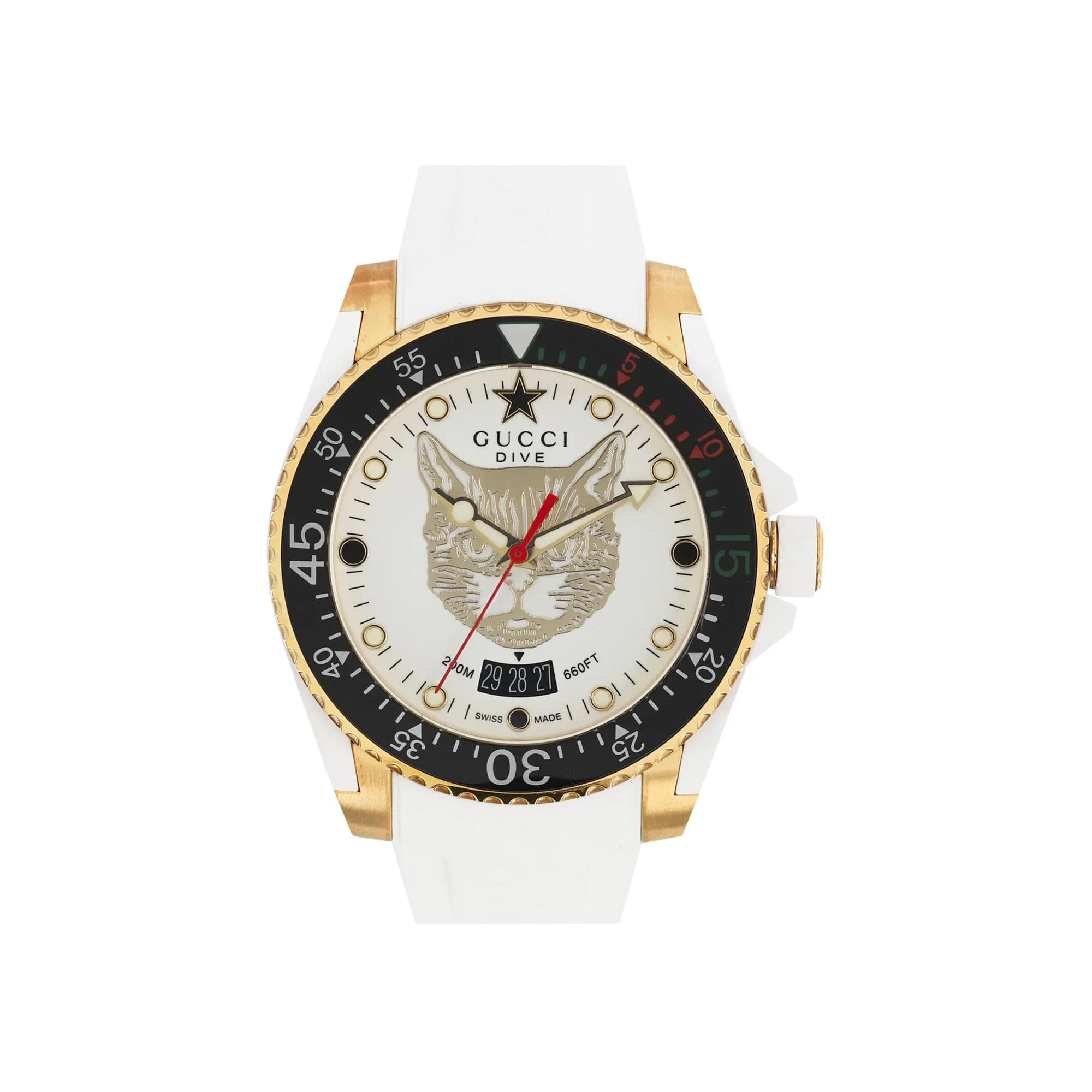 Gucci Dive Silicone Watch 'Gold' by Gucci