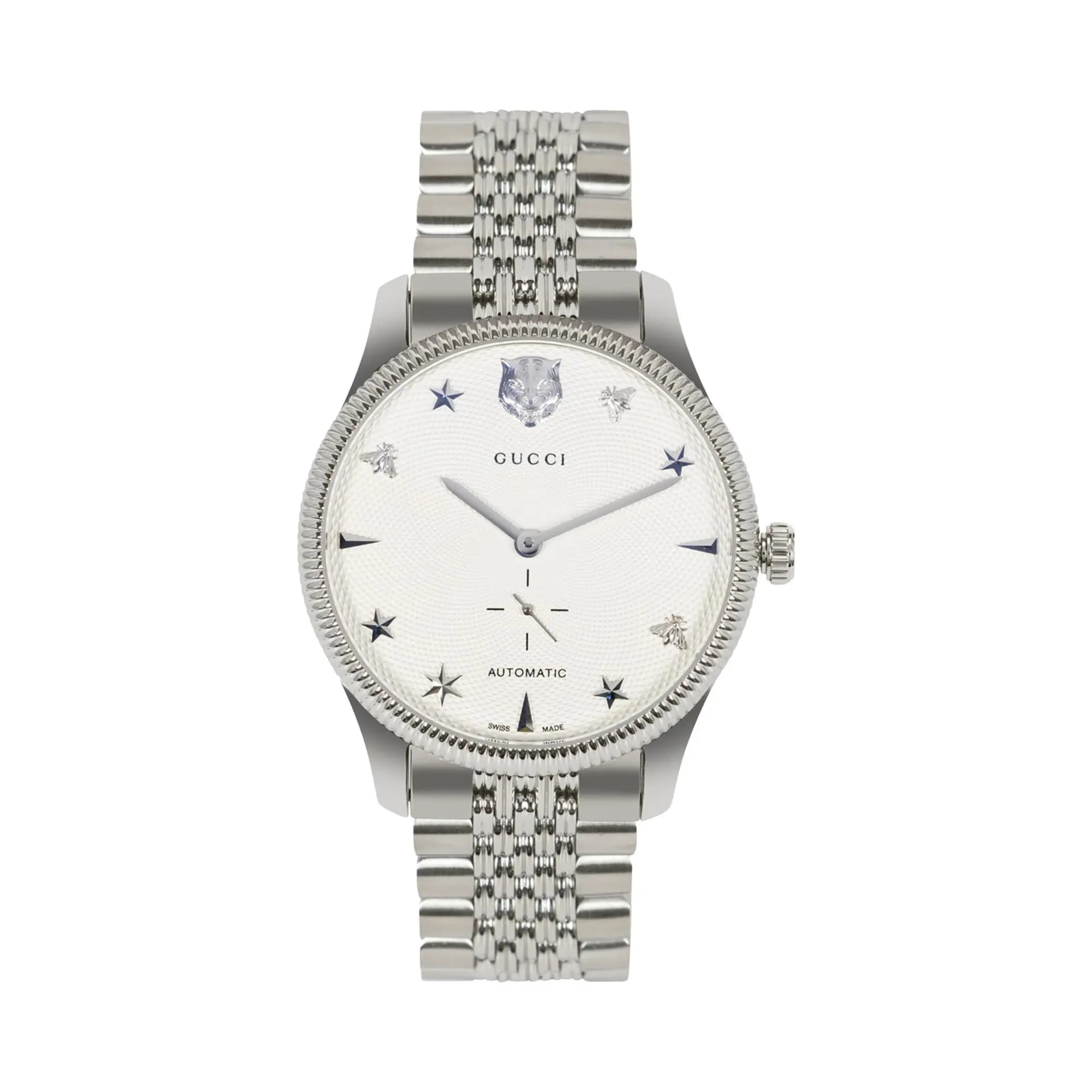 Gucci G-Timeless Automatic Watch 'Stainless Steel' by Gucci