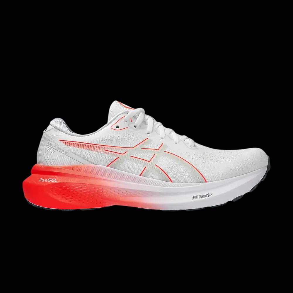 Gel Kayano 30 'White Sunrise Red' by ASICS