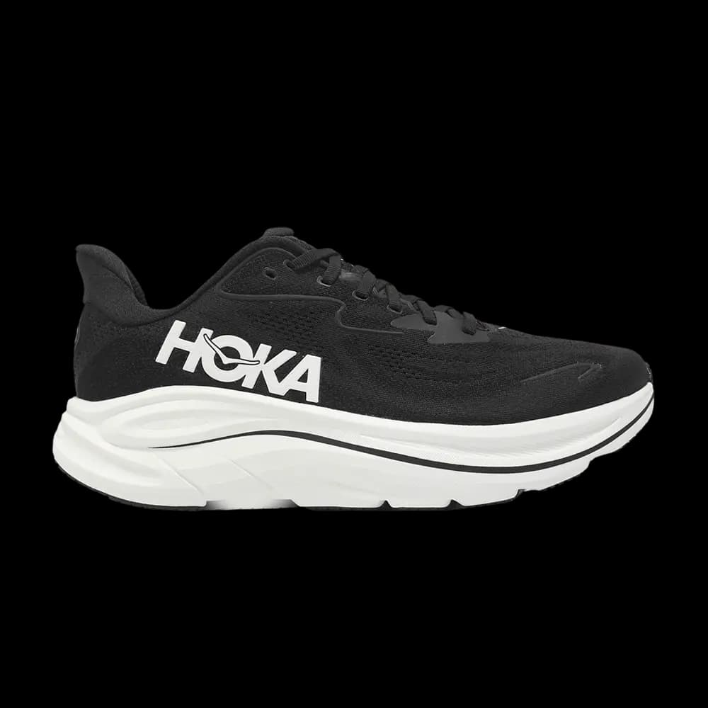 HOKA Clifton 10 Wide 'Black White' by HOKA
