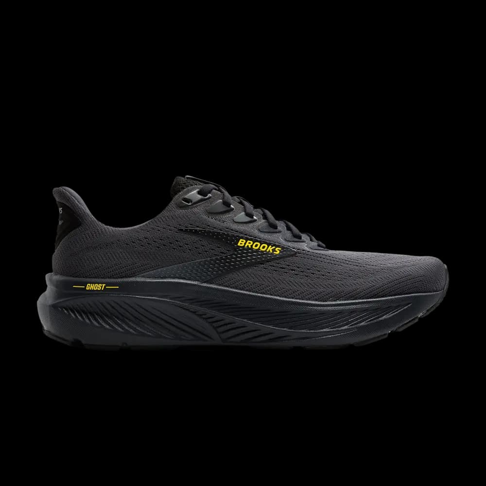Brooks Ghost 17 'Ebony Yellow' by Brooks