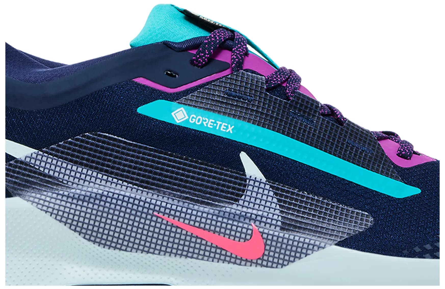 Nike Pegasus Trail 5 GORE-TEX 'Midnight Navy Hyper Pink' 2