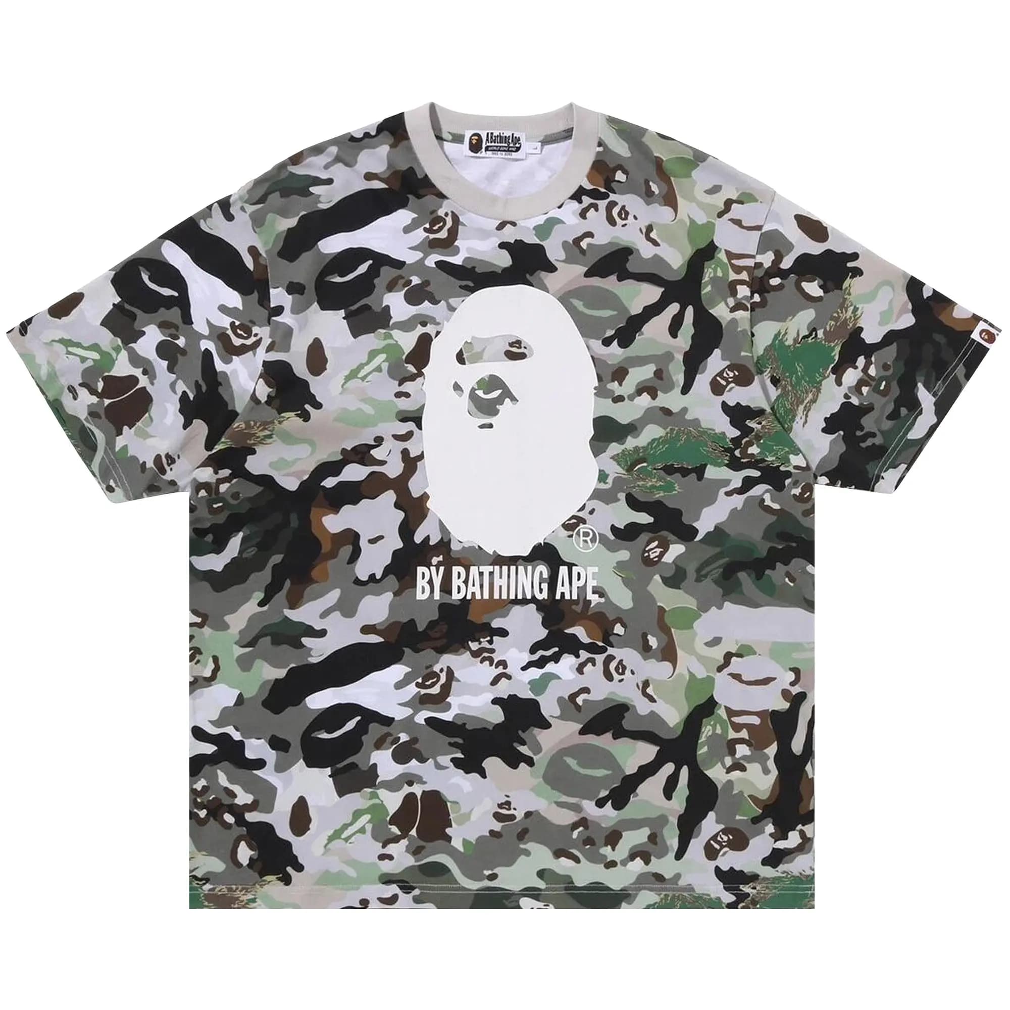 BAPE Hybrid Camo By Bathing Ape Relaxed Fit Tee 'Olivedrab' by BAPE