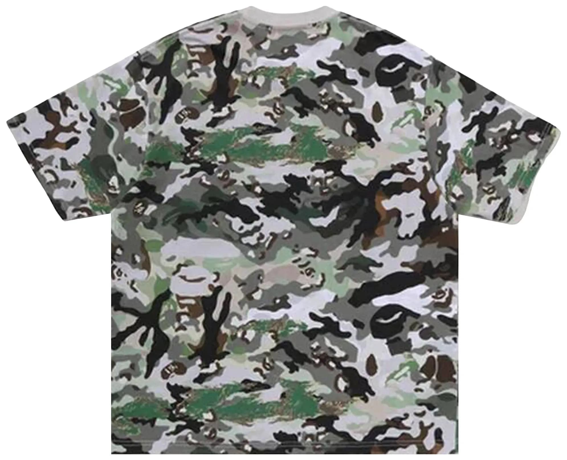 BAPE Hybrid Camo By Bathing Ape Relaxed Fit Tee 'Olivedrab' 2