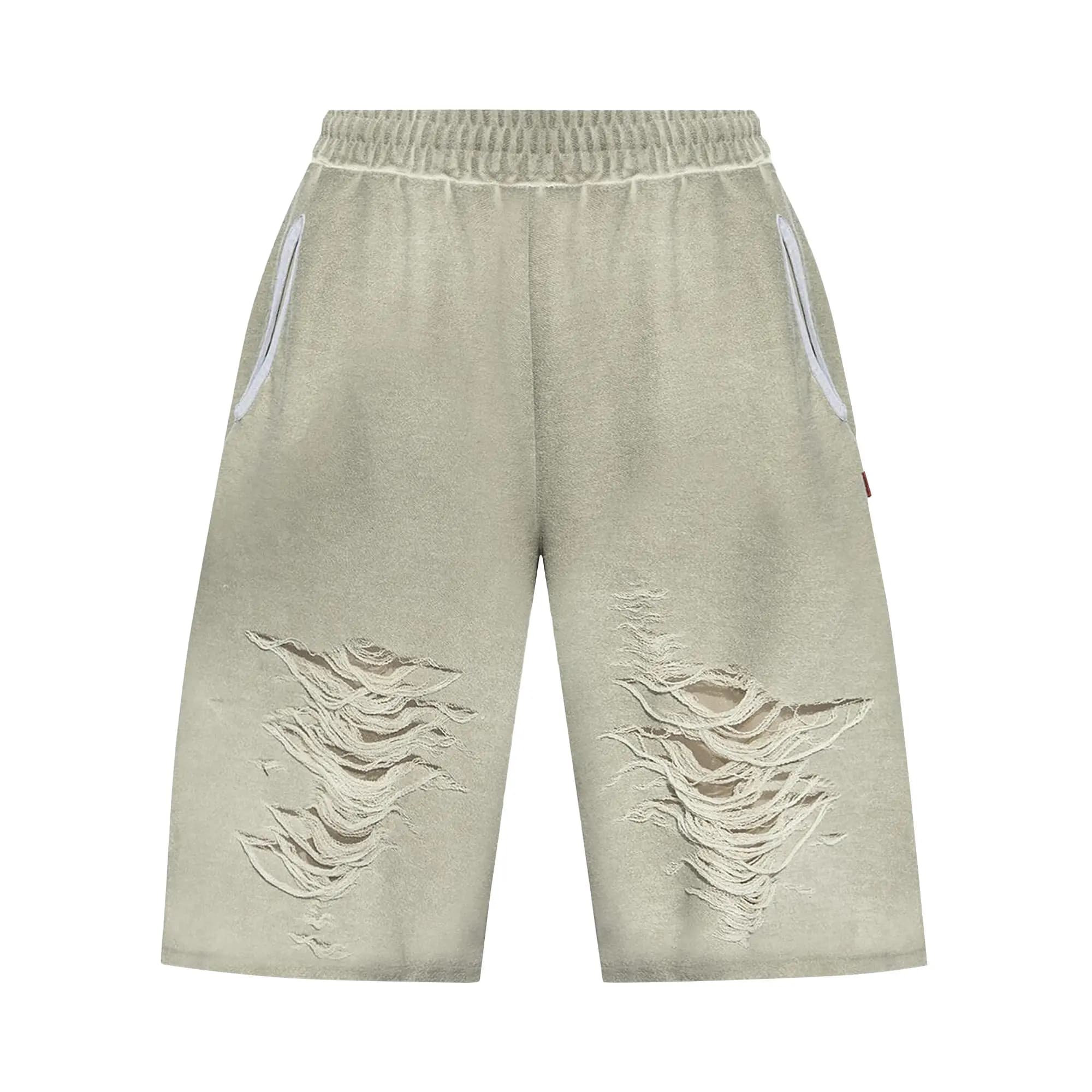 Diesel Distressed Shorts 'Grey' by Diesel