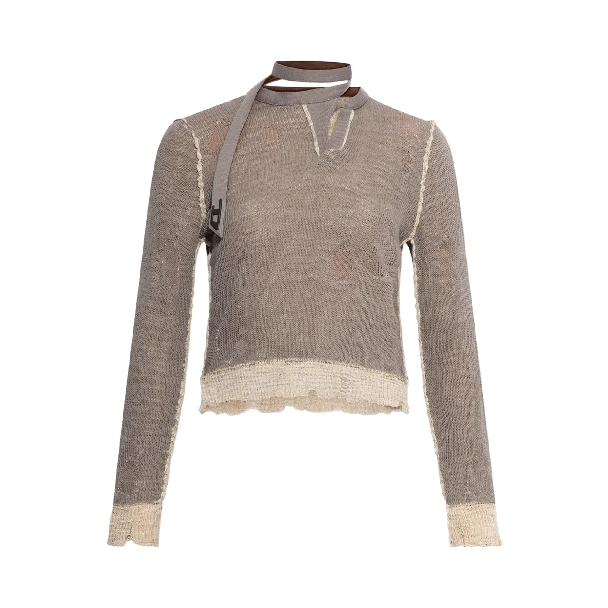 Diesel M-Dracarina Long-Sleeve Top 'Grey' by Diesel