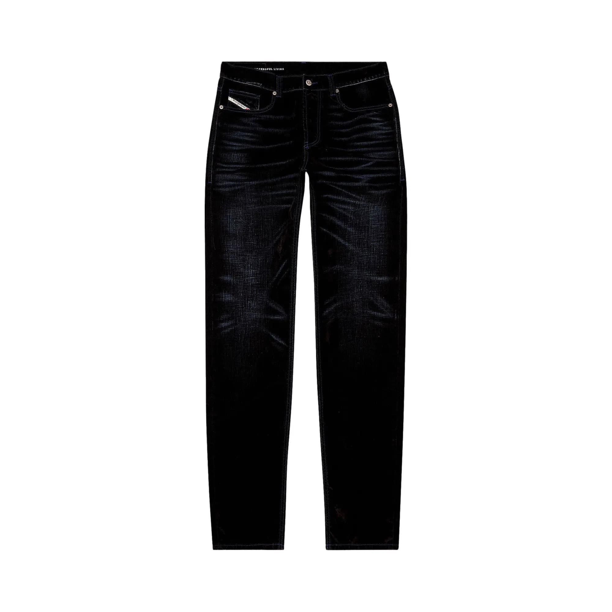 Diesel Loose Velvet Flocked Denim 'Blue' by Diesel