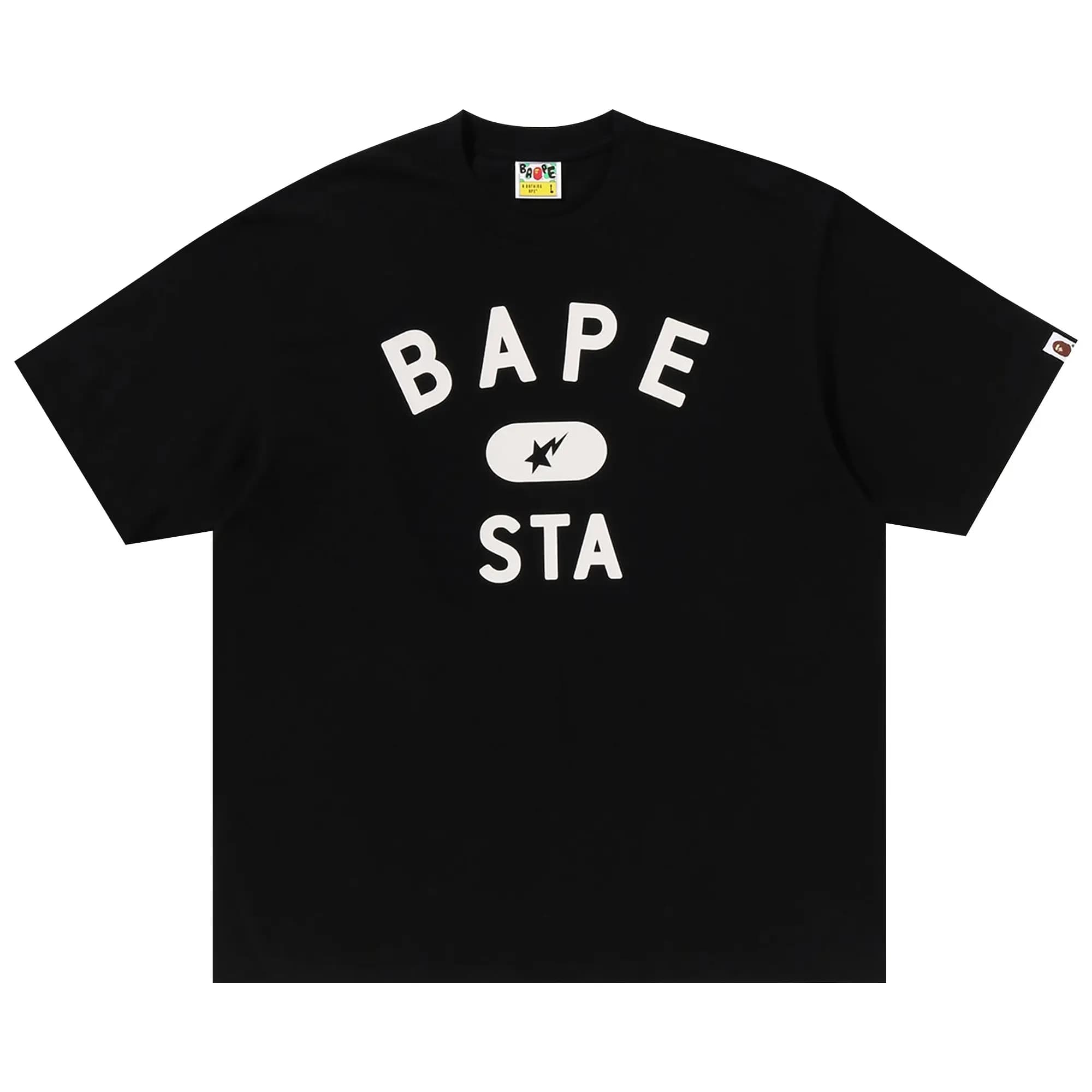 BAPE Sta College Relaxed Fit Tee 'Black' by BAPE