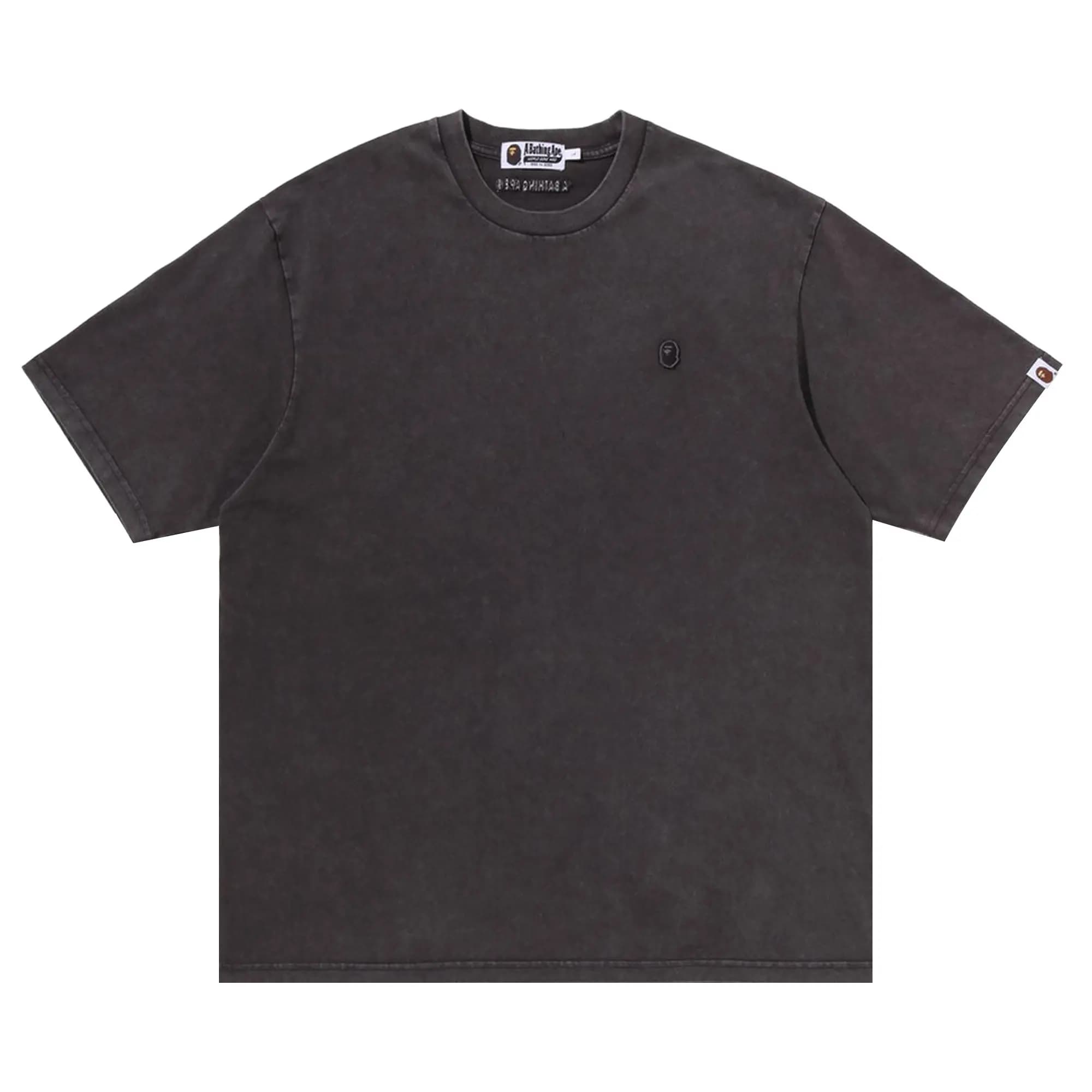 BAPE Garment Dyed One Point Relaxed Fit Tee 'Charcoal' by BAPE