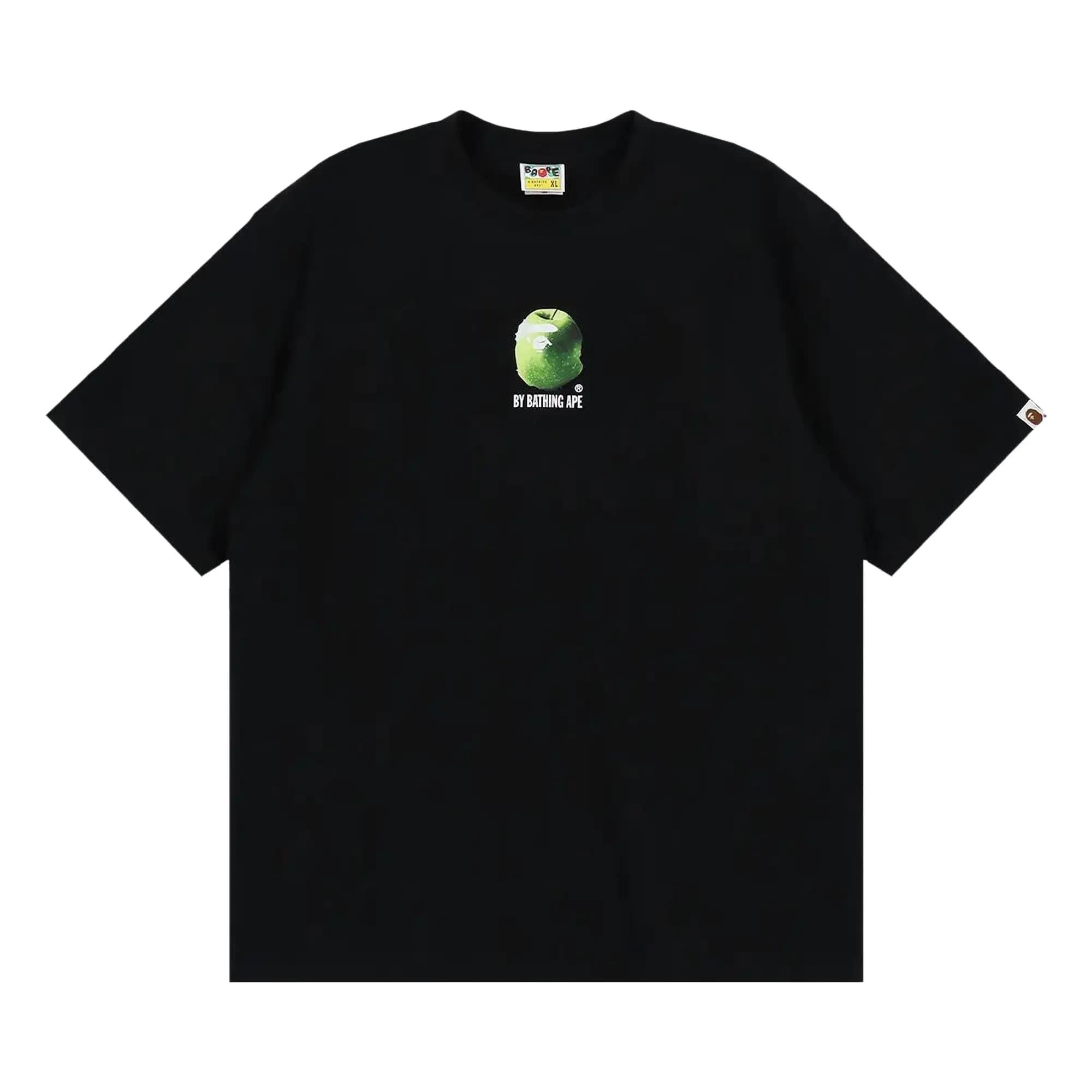 BAPE Apple Graphic By Bathing Ape Relaxed Fit Tee 'Black' by BAPE