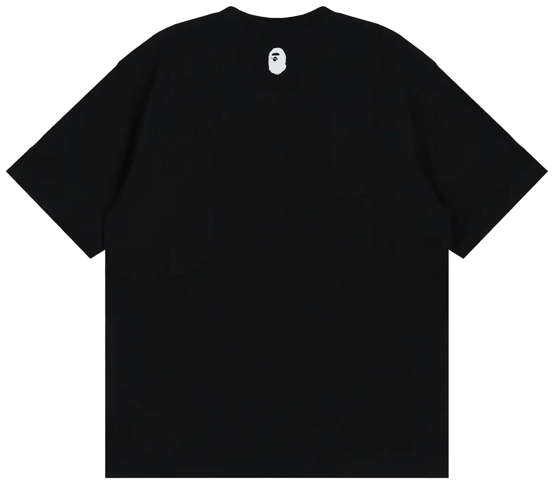 BAPE A Bathing Ape Logo Relaxed Fit Tee 'Black' 2