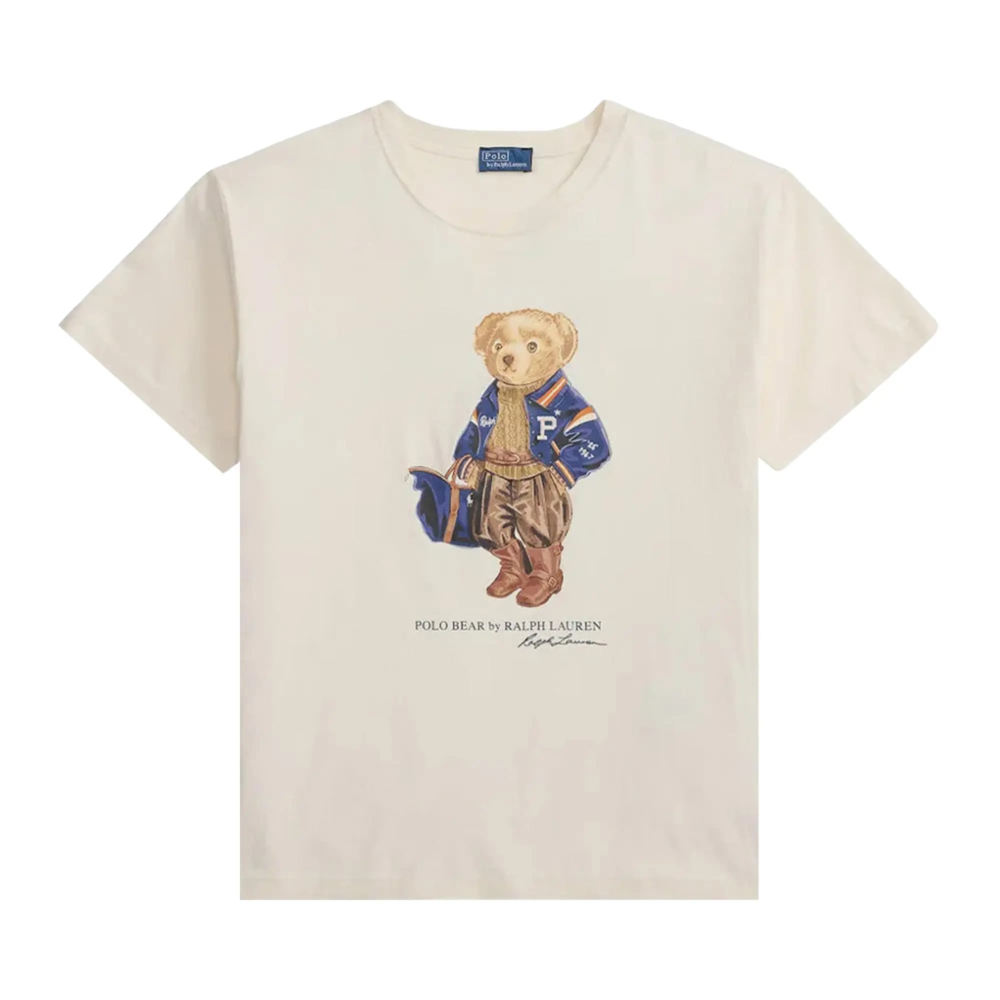 Polo Ralph Lauren Short Sleeve-Crew Neck-T-Shirt 'Warm White' by Polo Ralph Lauren
