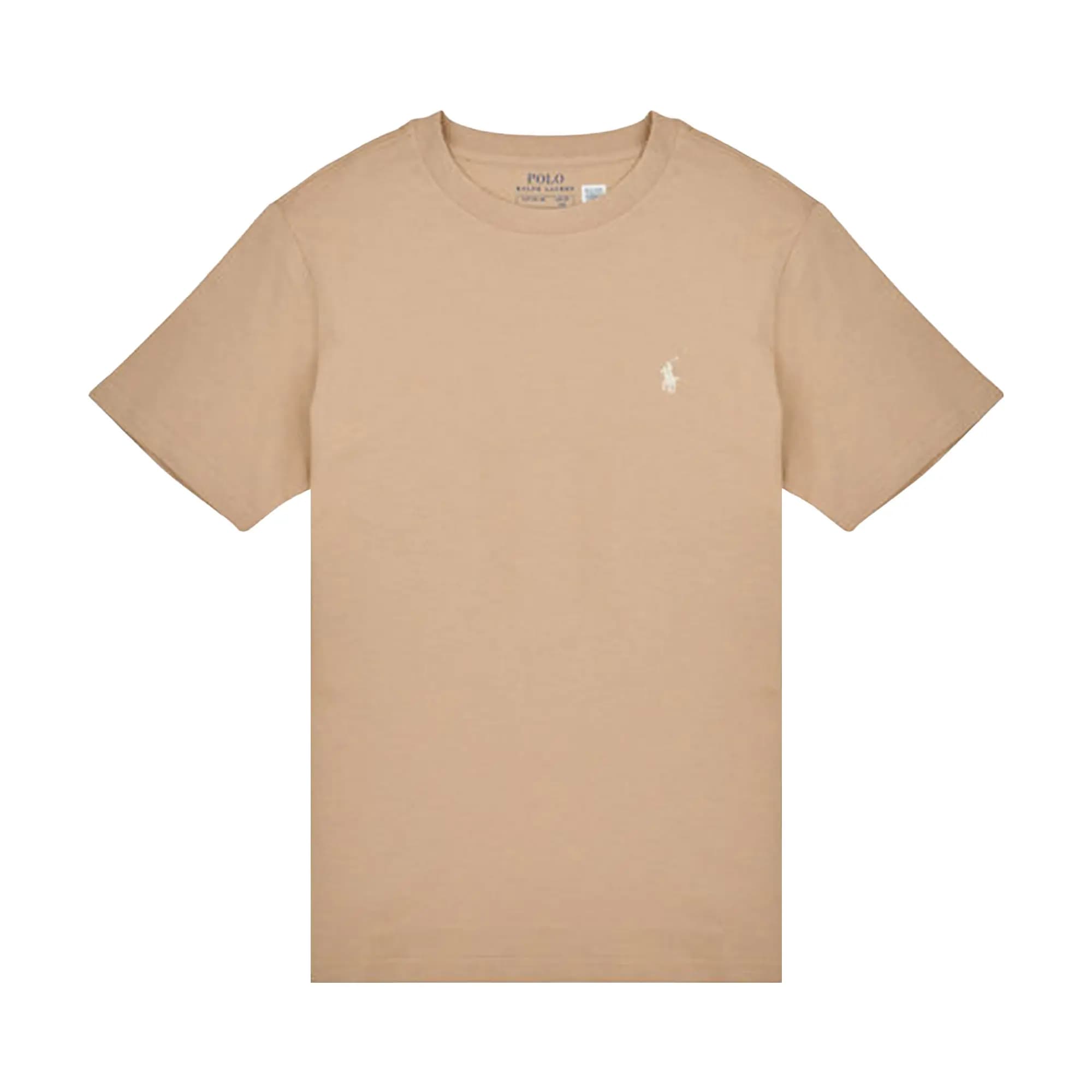 Polo Ralph Lauren Cotton Jersey Crewneck T-Shirt 'Classic Khaki' by Polo Ralph Lauren