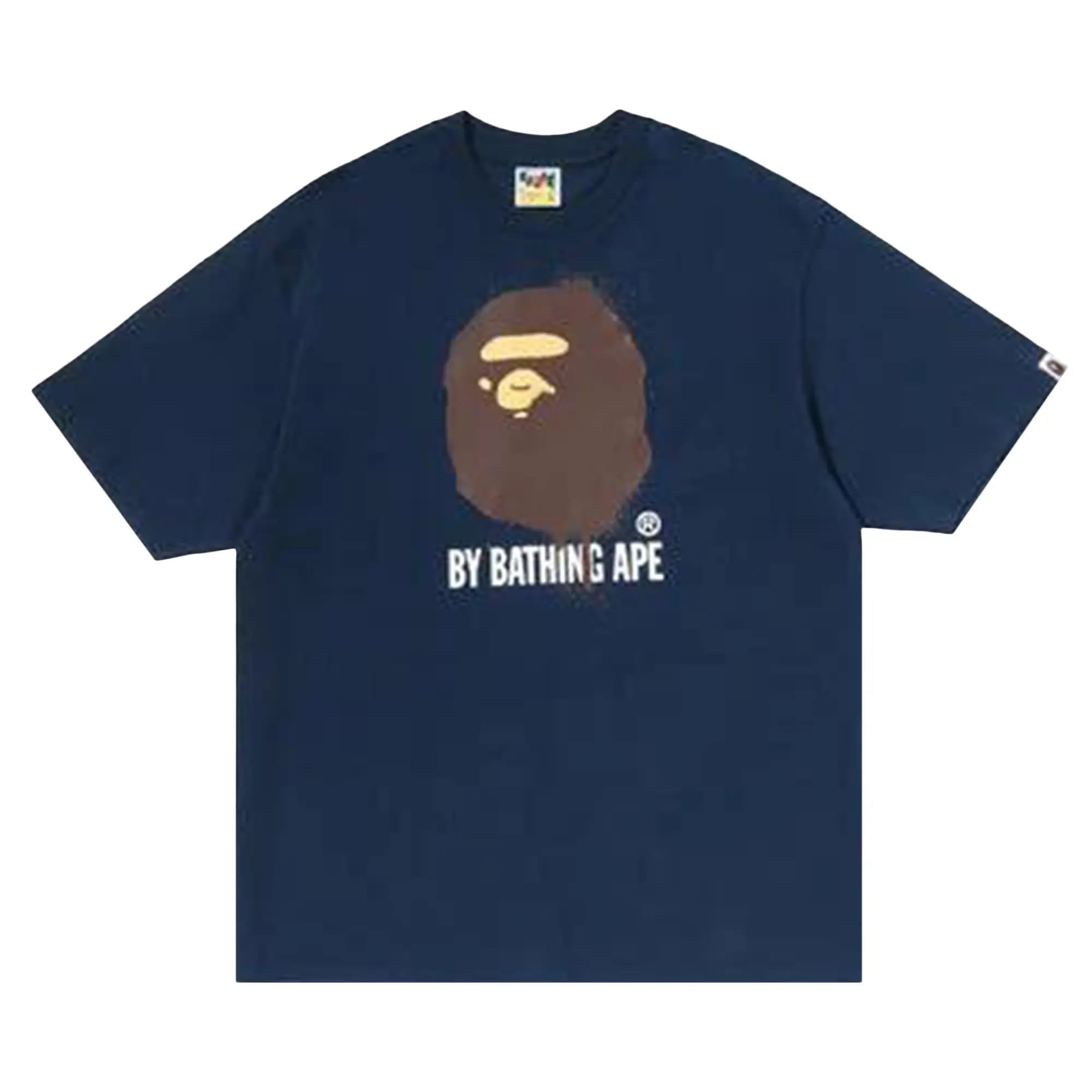 BAPE Spray Print By Bathing Ape Relaxed Fit Tee 'Navy' by BAPE