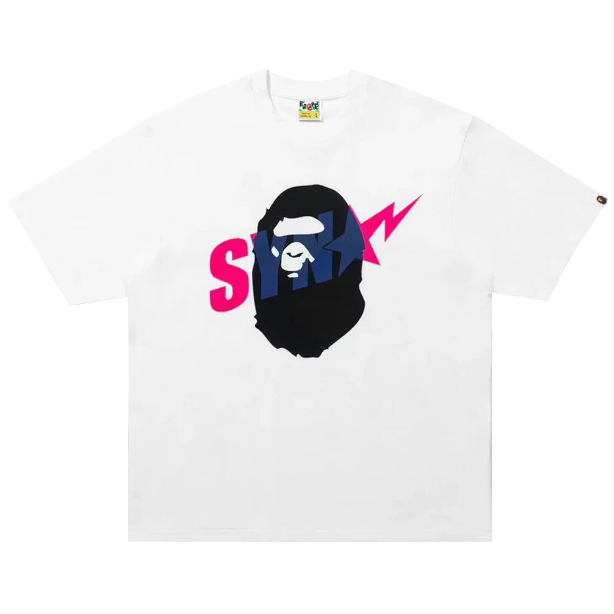 BAPE x Spotify By Central Cee Ape Head Relaxed Fit Tee 'White' by BAPE