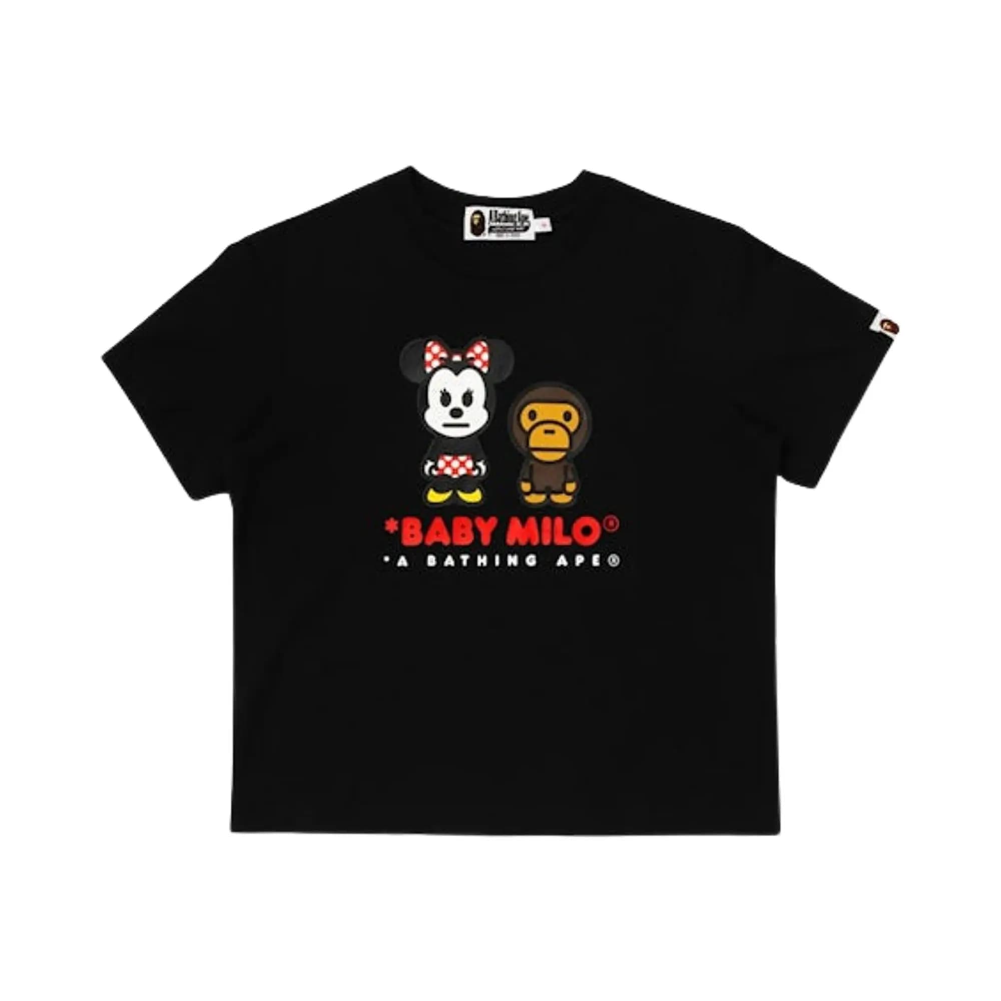 BAPE X Disney Minnie Mouse Milo Mini Tee 'Black' by BAPE