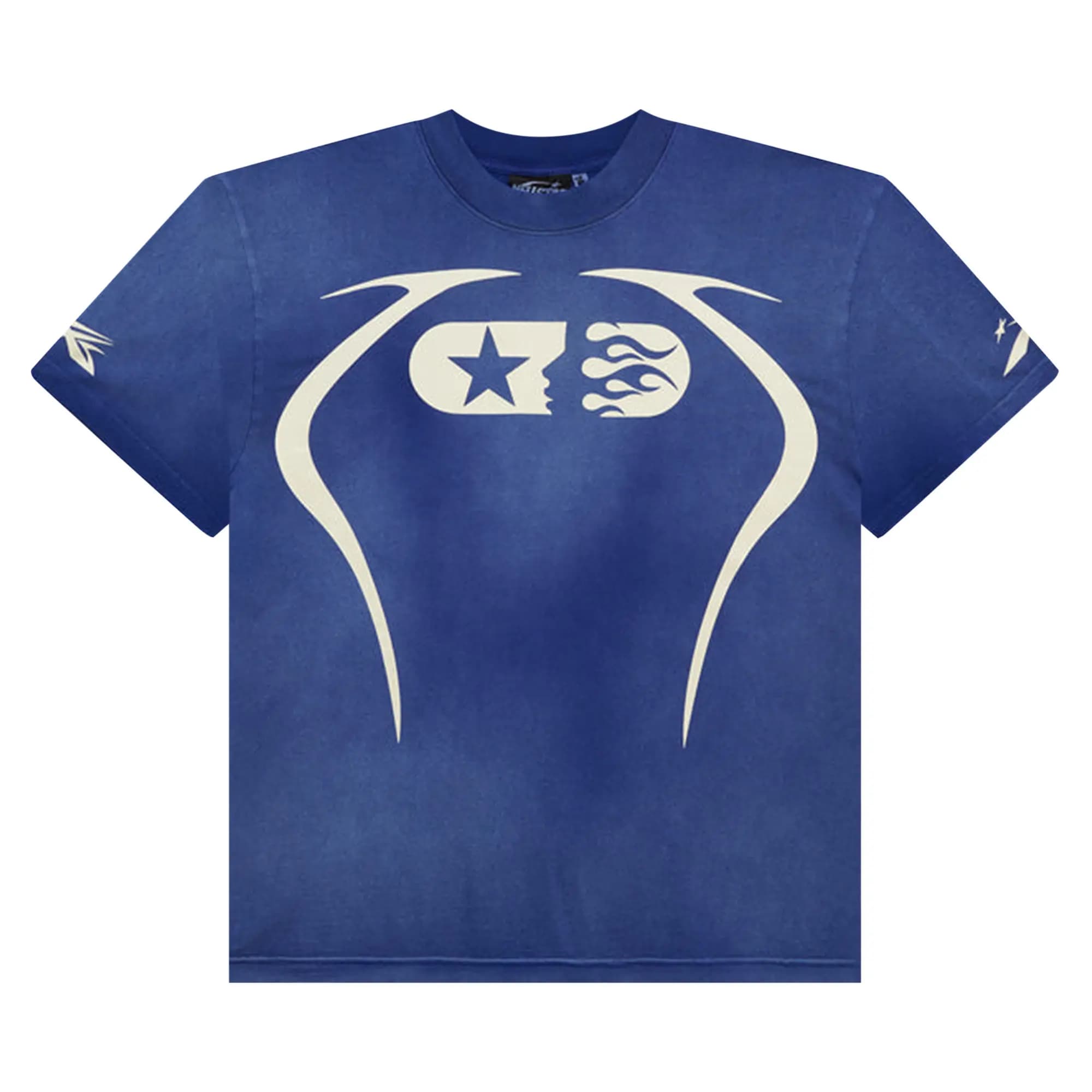 Hellstar Warm Up T-Shirt 'Blue' by Hellstar